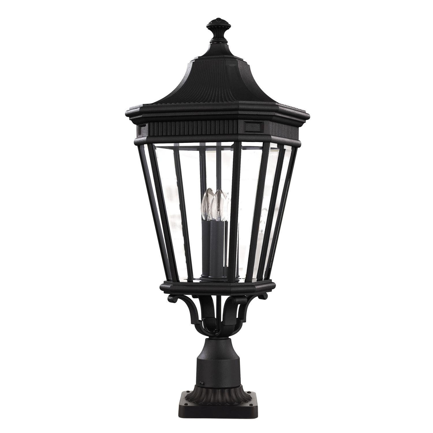 Lampe d'extérieur jardin terrasse noir IP44 hauteur 78cm