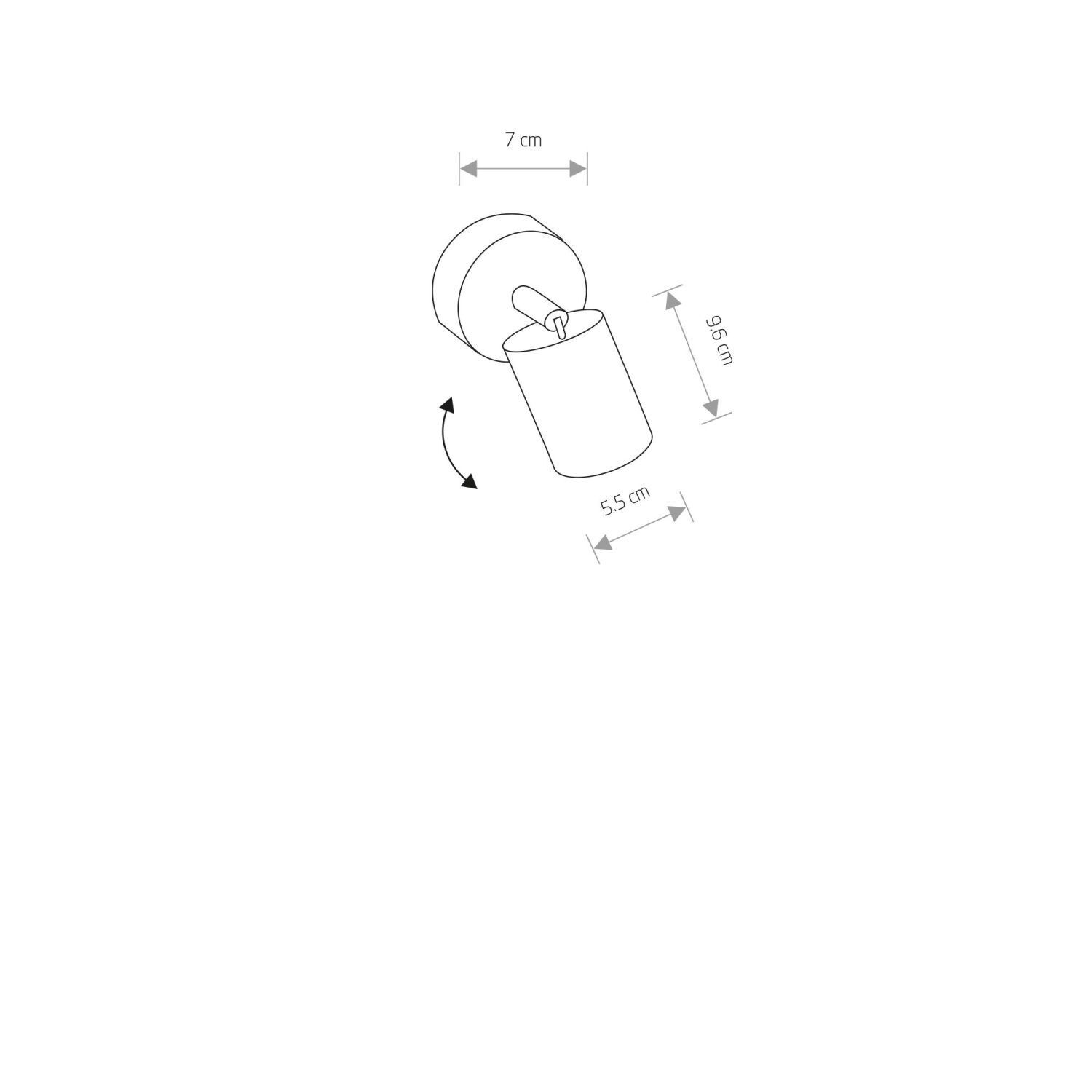 Wandlampe, Wandleuchte, Weiß, Metall, Kugeloptik