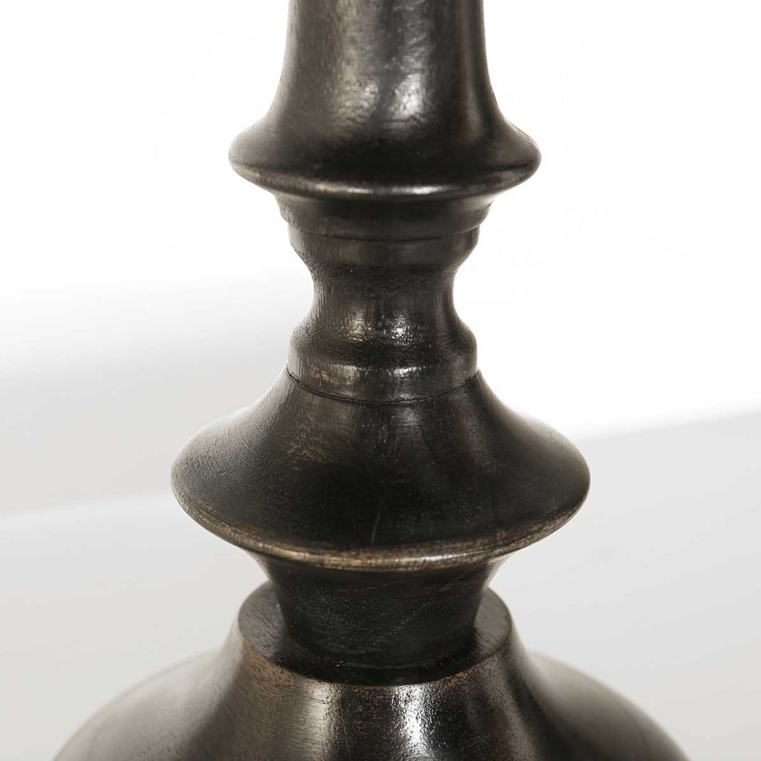 Blendarme Nachttischlampe in Schwarz Gold E27 65 cm Kerze, Schach, Spiel, Kerzenständer