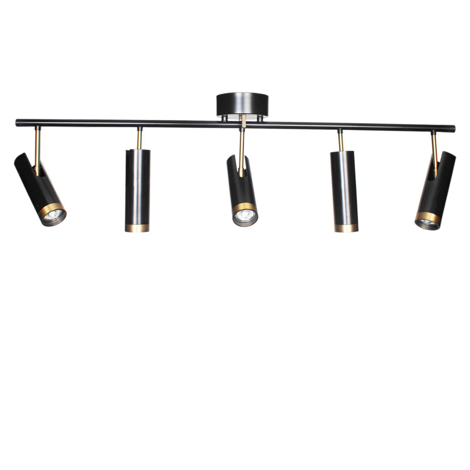 Deckenstrahler Schwarz Gold L: 110 cm 4-flammig GU10