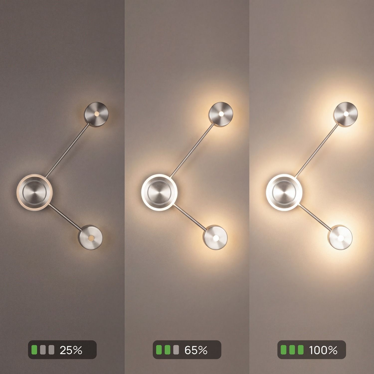 wandlampe, wandlampen, LED-lampe, wandlicht, metall