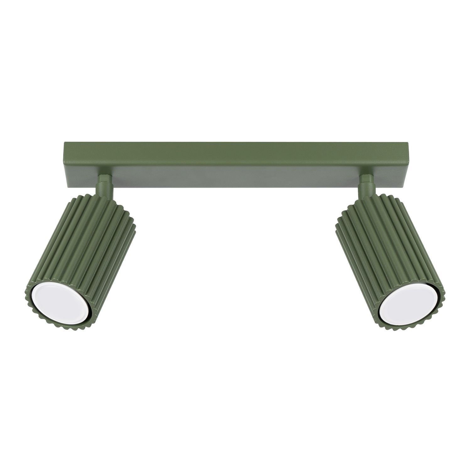 Deckenstrahler 2-flammig B: 30 cm klein schwenkbar GU10 Grün