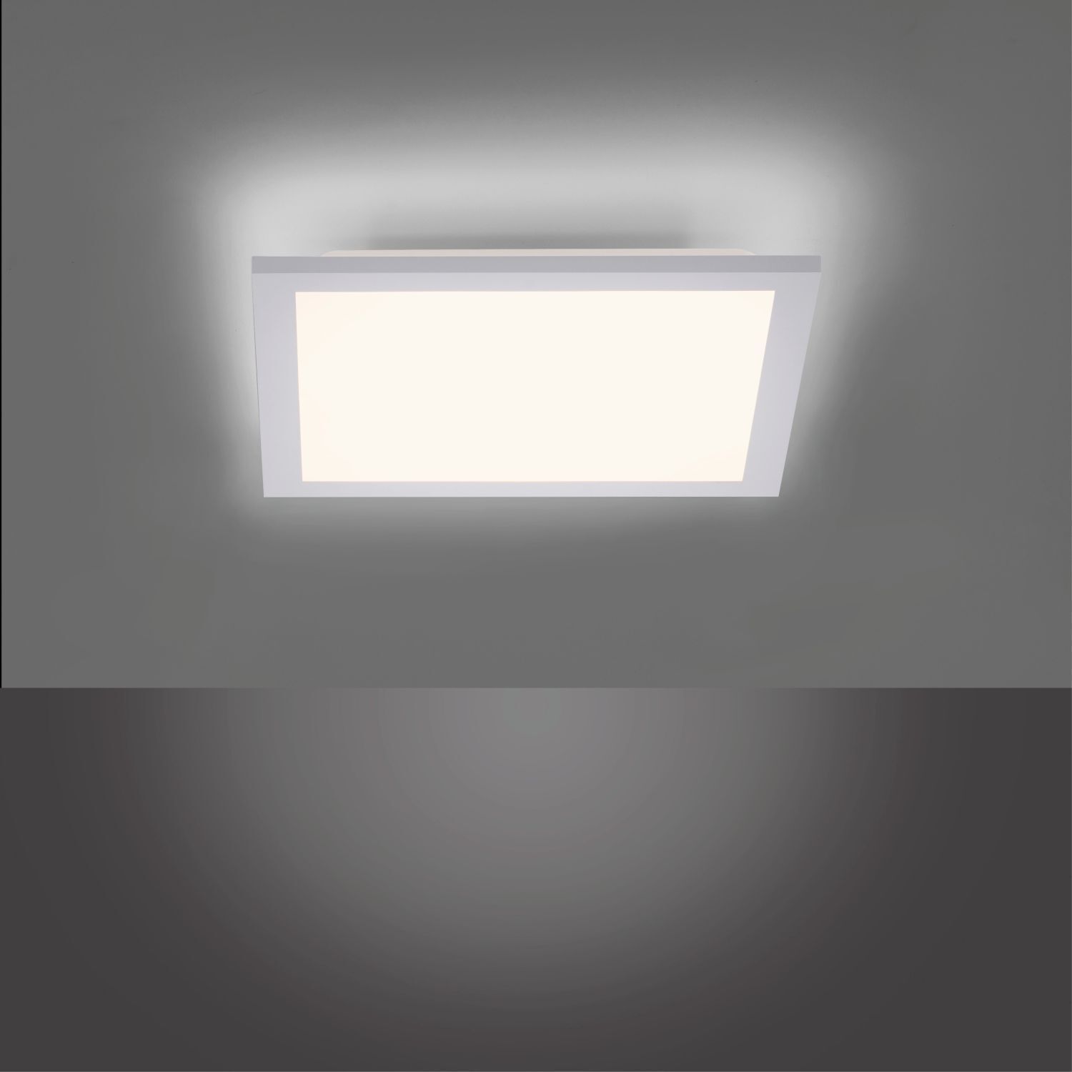 Plafonnier LED blanc plat à faible éblouissement L:29,5 cm 3000 K Deckenleuchte