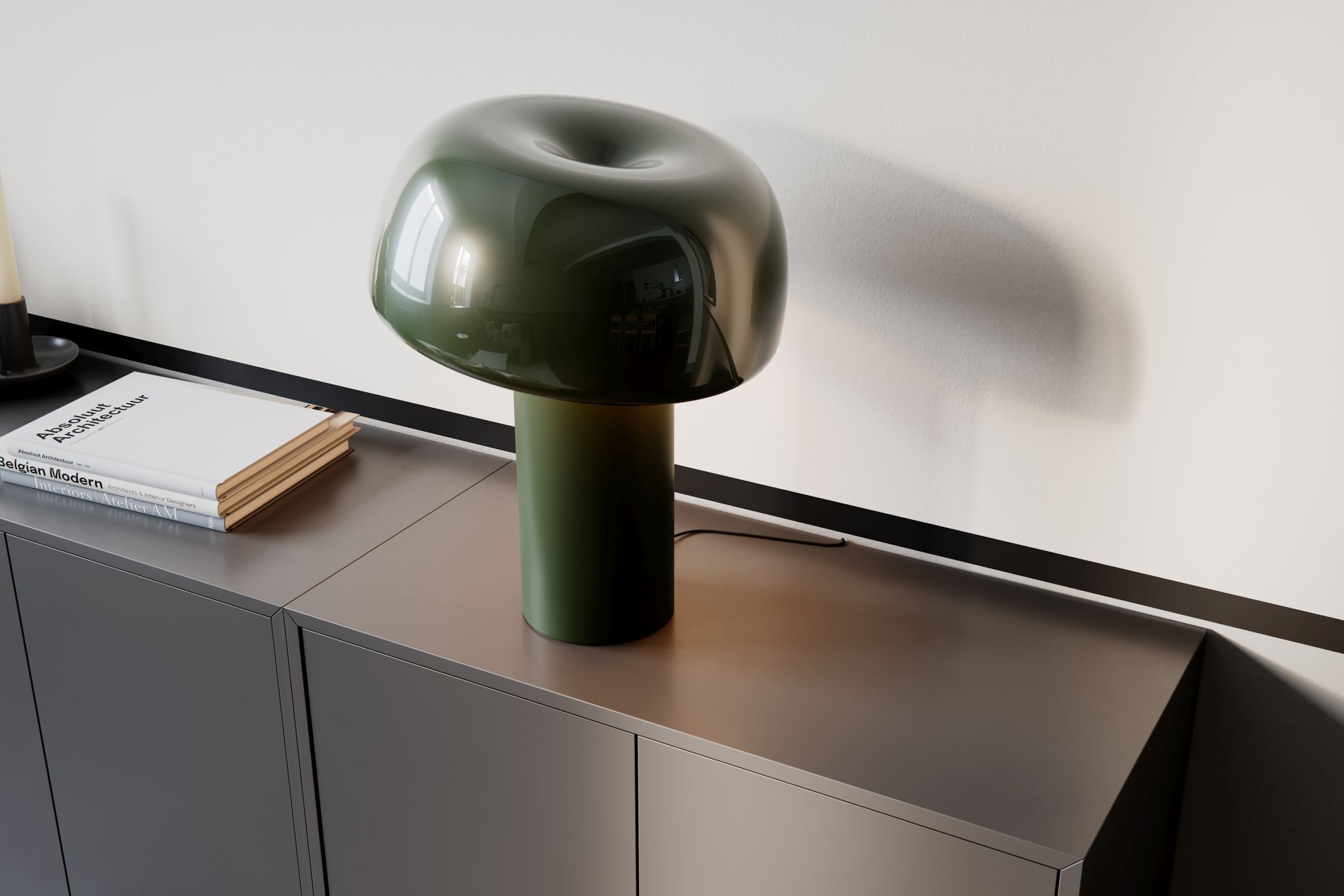 Lampe de table métal E27 41 cm de haut Vert Rétro inclinable Lampe, Mobiliar