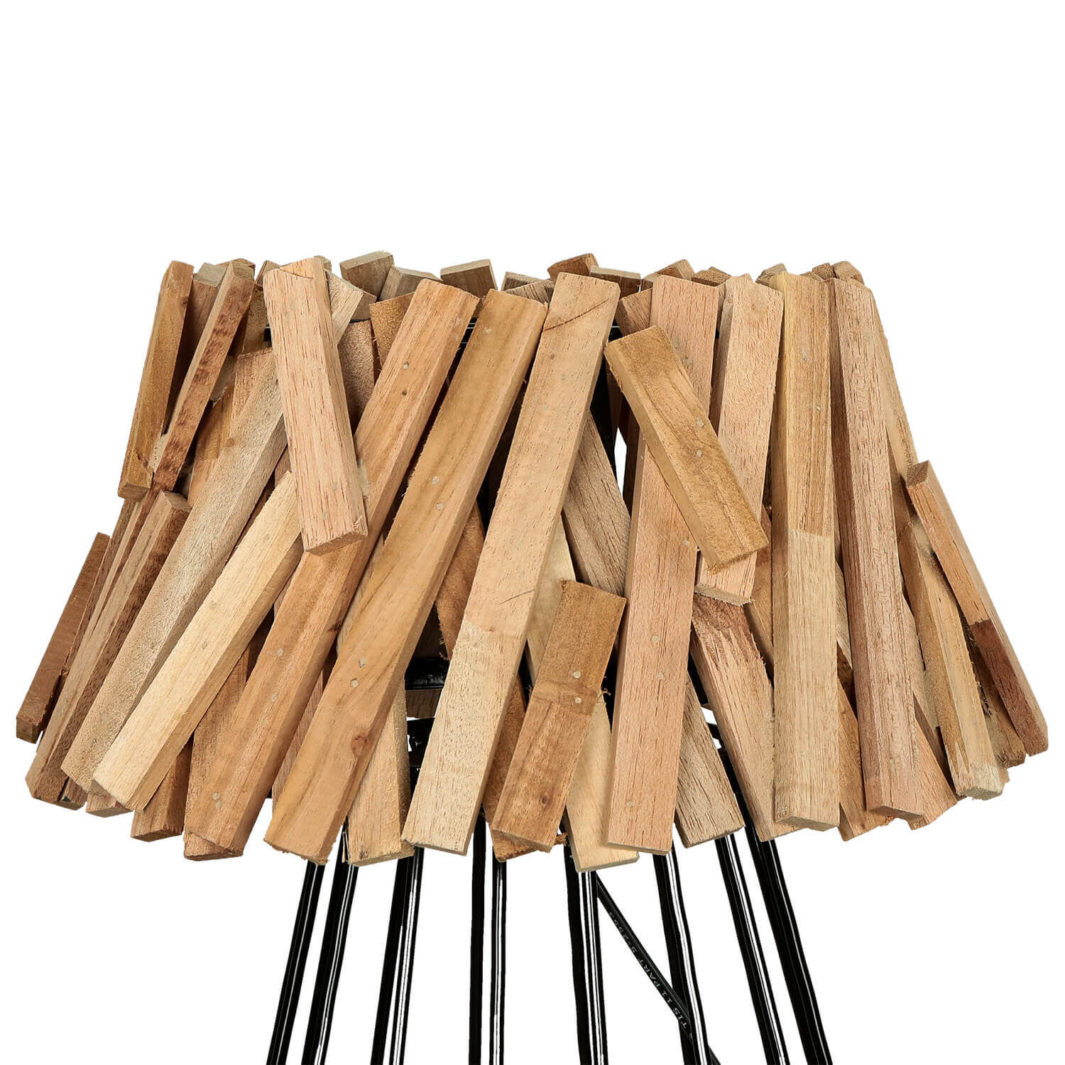 Lampe de table bois flotté métal 58 cm E27 fait main Holz, Schnittholz, Lampe