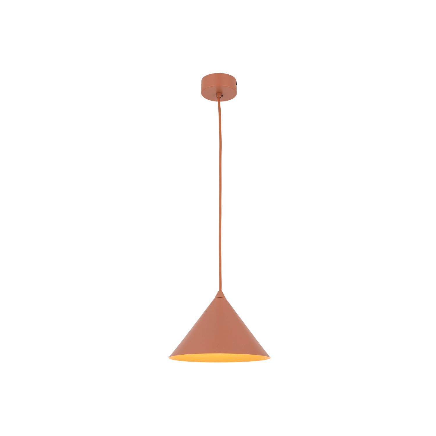 haengelampe-esszimmer-lampen-pendelleuchte-esstisch-cody-1x-e27-bis-15w-ziegelrot-metall-retro-le111347-02 Hängelampe, Konzentrischer Lampenkopf, Kupfer-Orange, Pendelleuchte, Einzeln