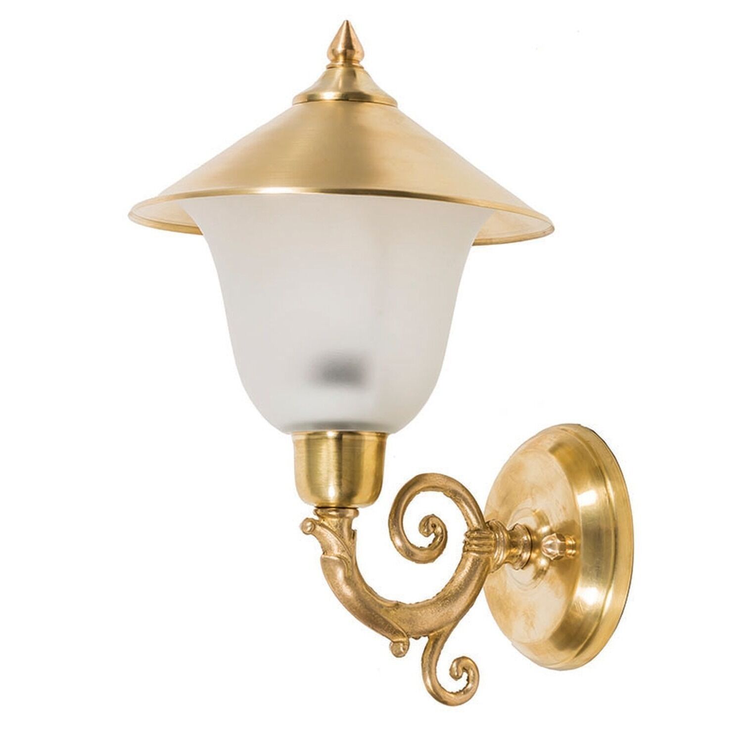 Gartenlampe, Außenleuchte, Goldtönung, Lampe, Wandhalterung