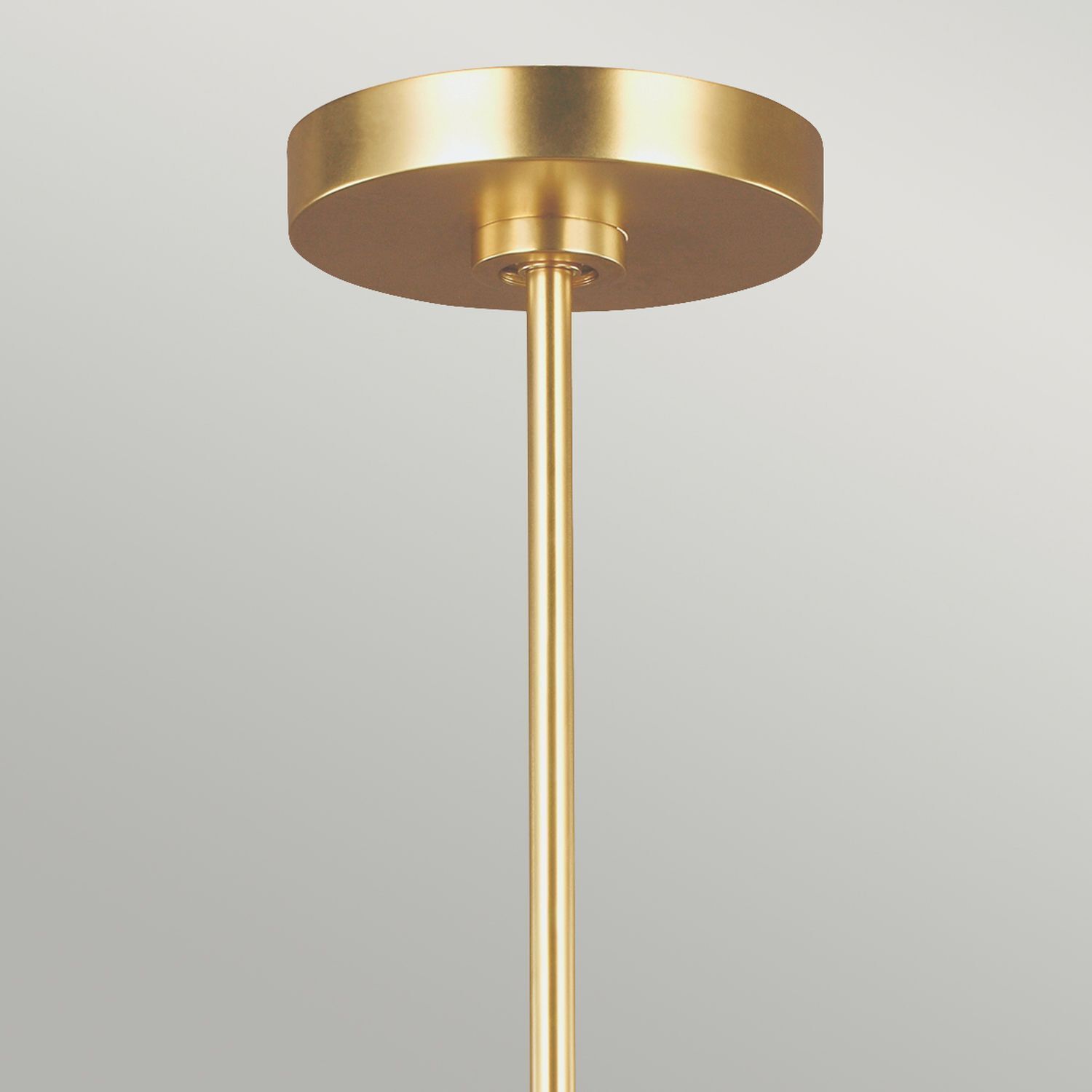 Deckenlampe Metall in Weiß Messing Ø81cm Retro Lampe