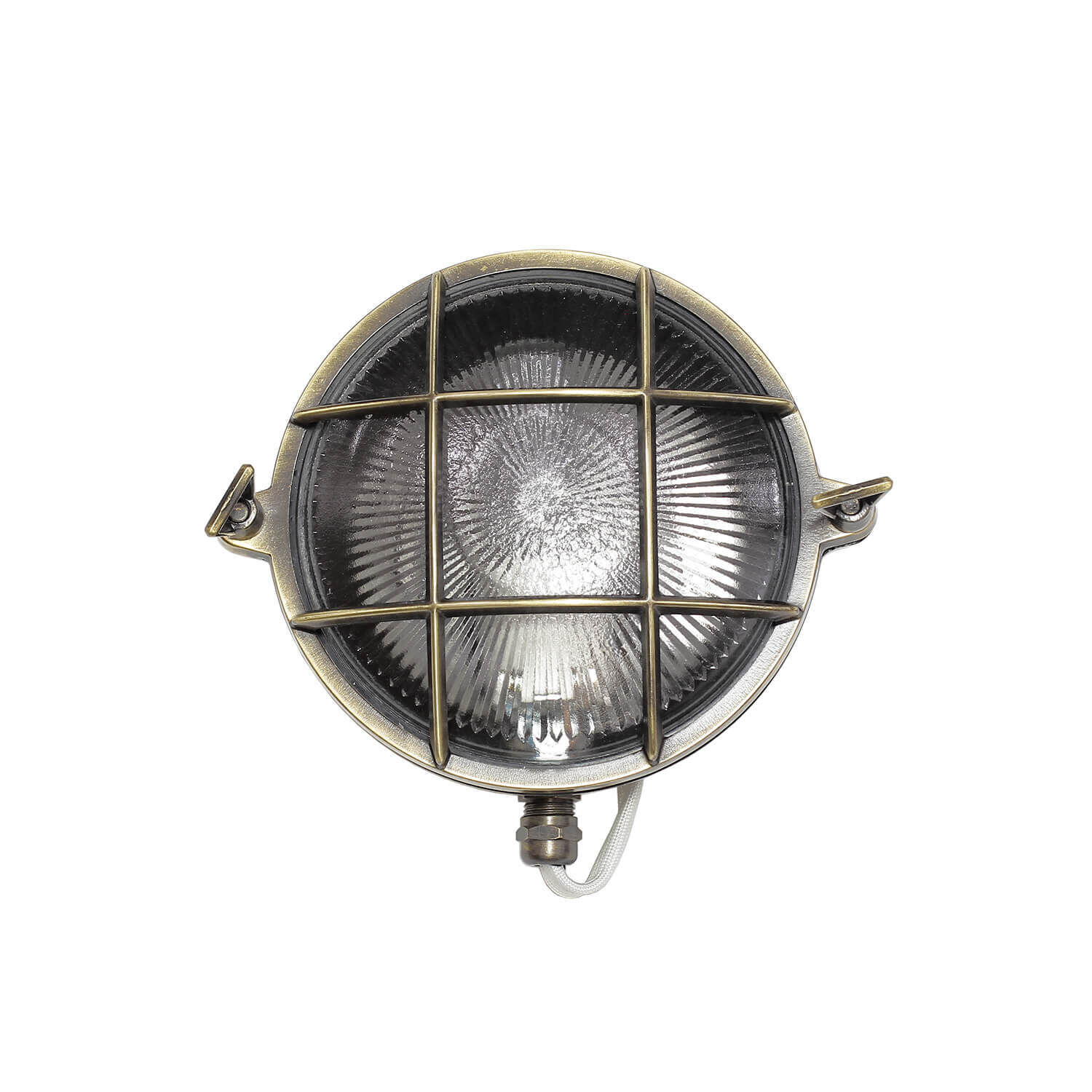 Außenwandleuchte Antik Echt Messing Käfigschirm Außenwandleuchte Antik Echt Messing Käfigschirm