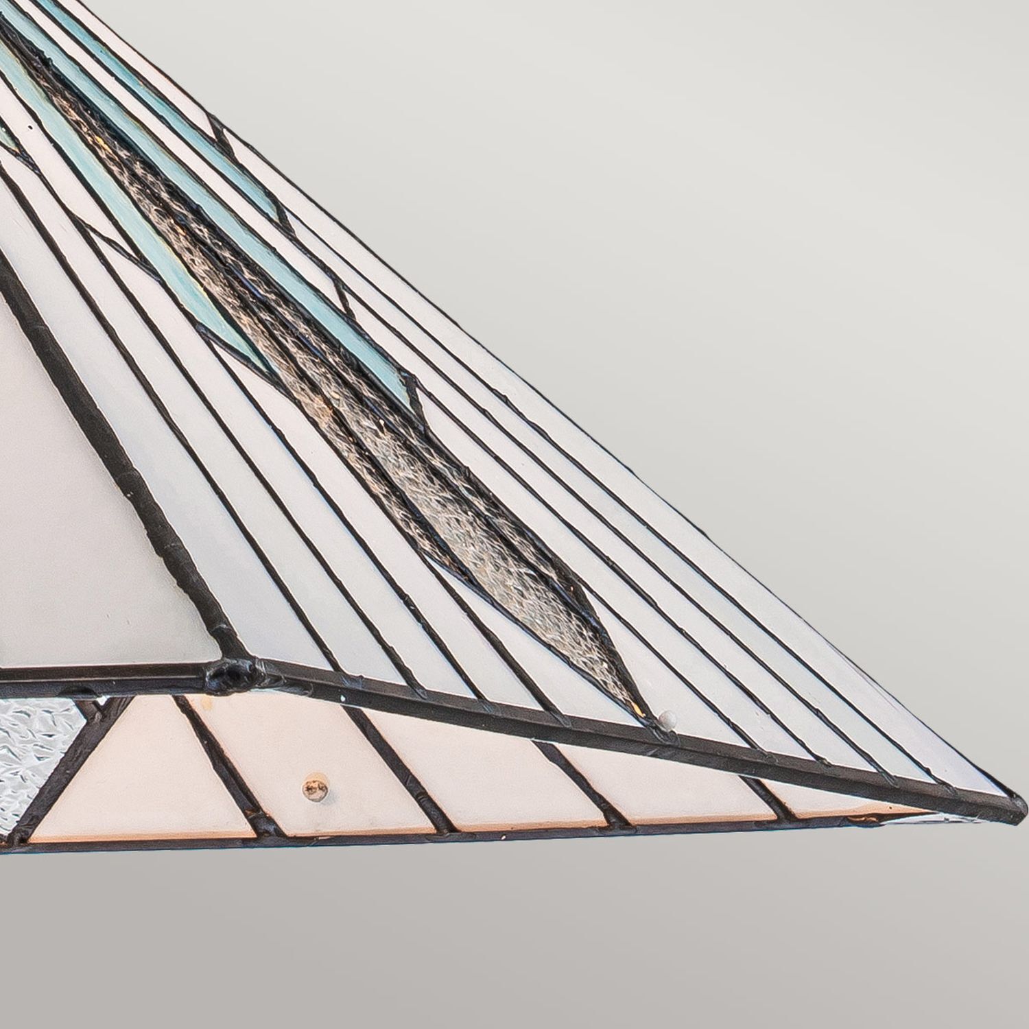 Pendelleuchte Tiffany Stil Zugschalter B: 38 cm Glas Metall Pendelleuchte Tiffany Stil Zugschalter B: 38 cm Glas Metall