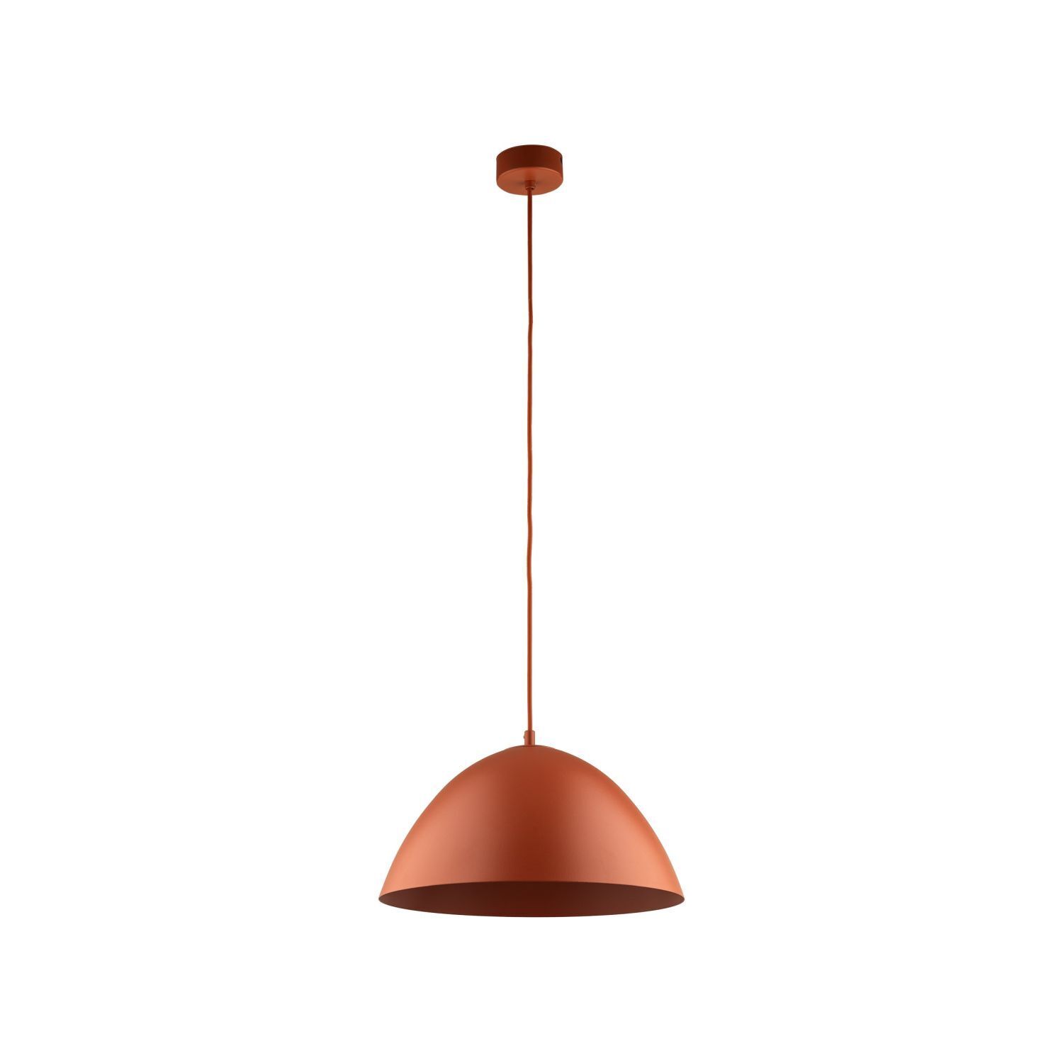 Suspension ronde Ø 34 cm H : max. 165 cm Rouge Métal E27 Lampe, Deckenleuchte