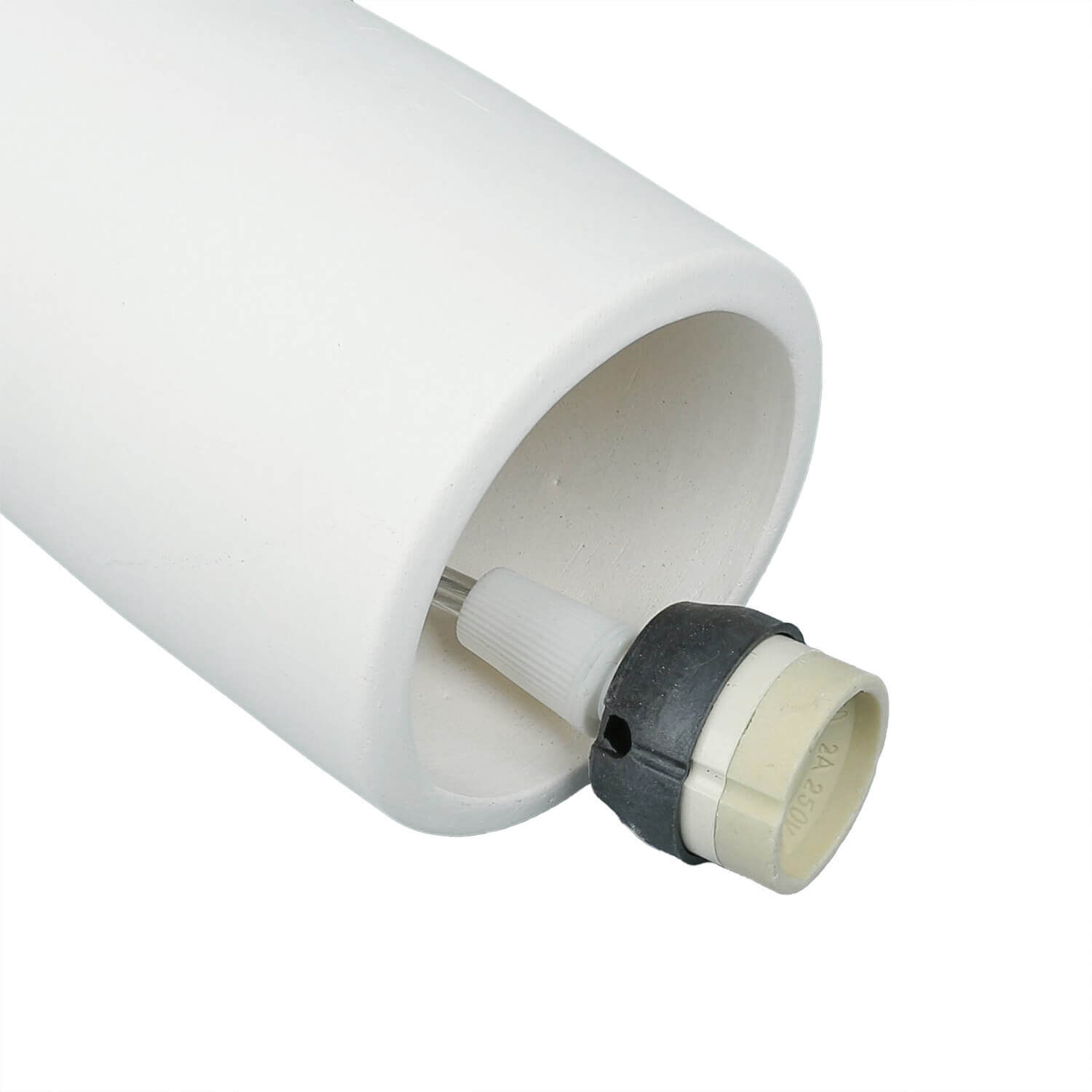 Pendelleuchte Keramik Weiß bemalbar Ø 7,5 cm schmal
