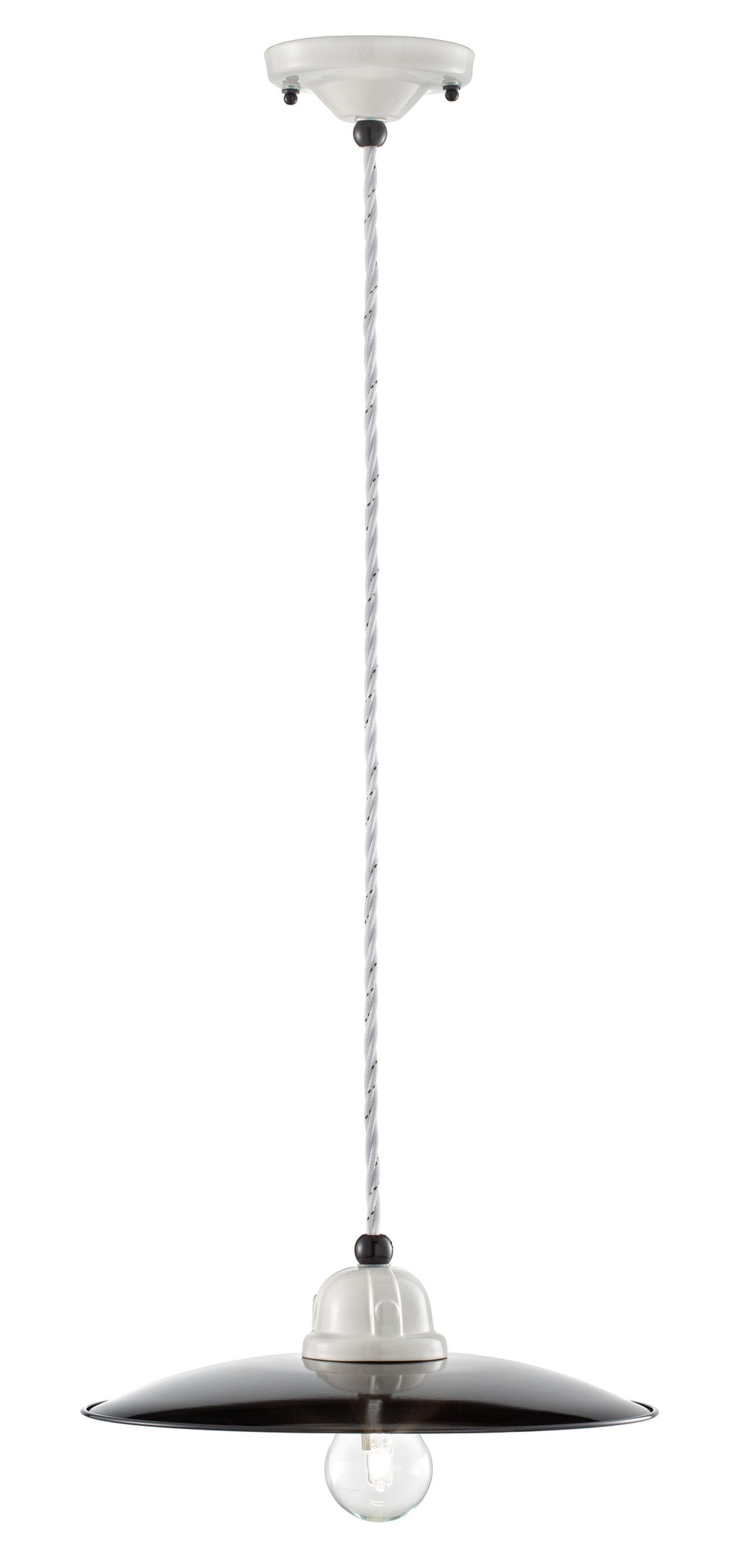 Pendelleuchte Metall Keramik E27 rund Ø 25 cm SANDRA Leuchte, Lampe