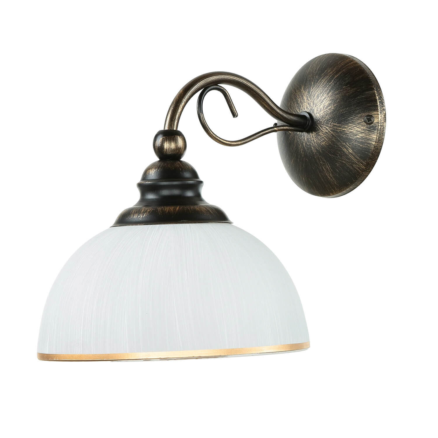 Wandlampe DELMARE Shabby Braun antik Wohnzimmer