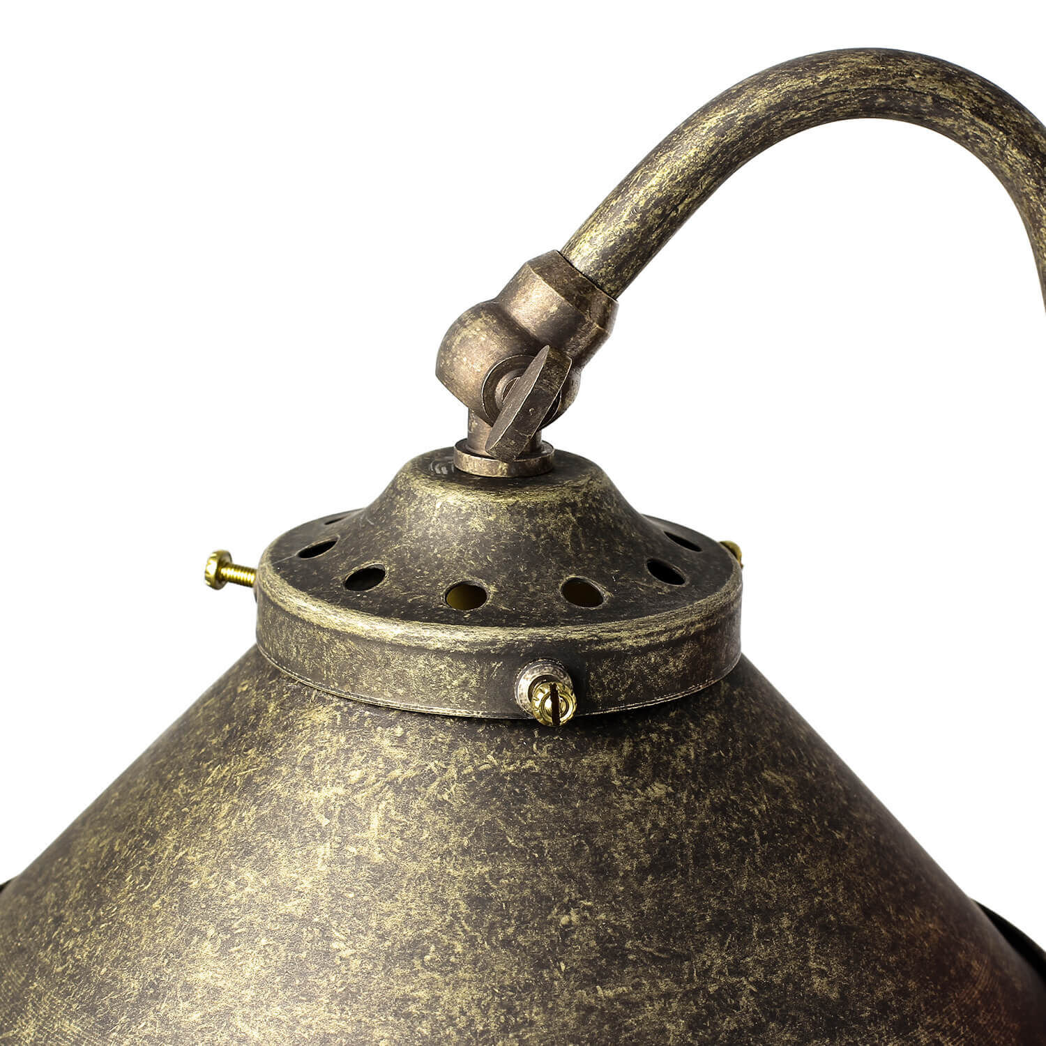 Wandleuchte aus Messing in Bronze Antik Lampe, Bronze