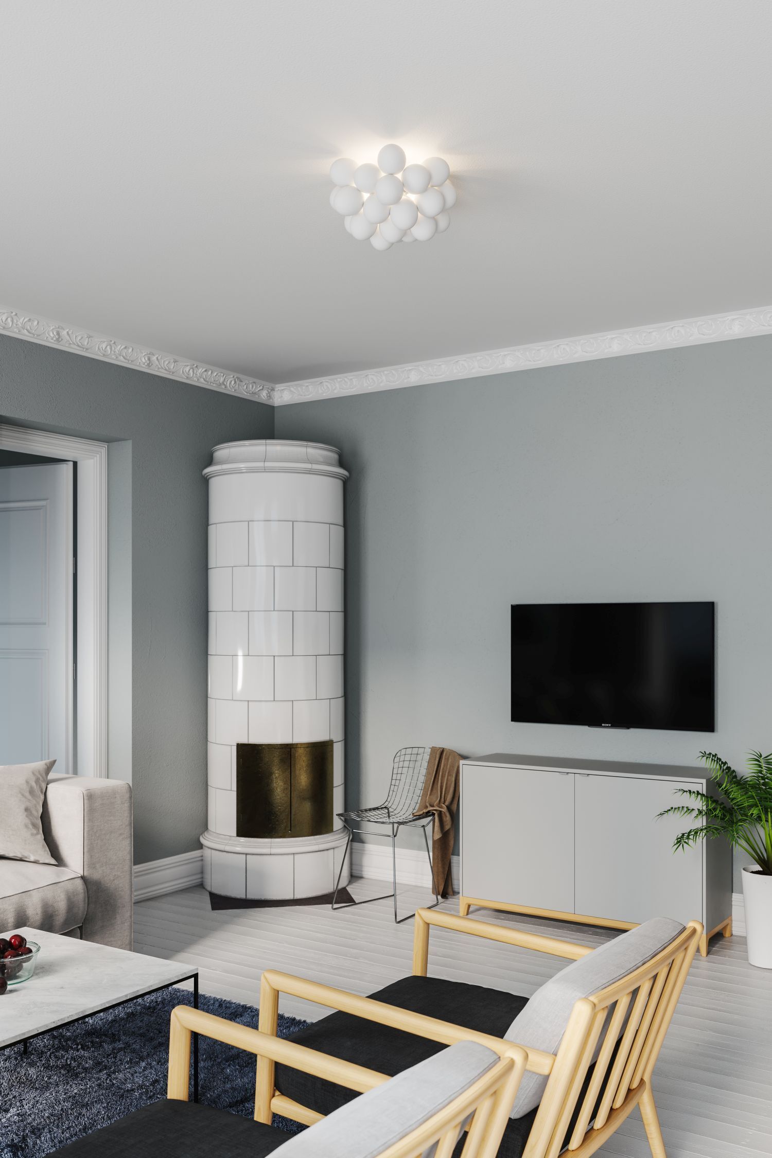 Wohnzimmer, Innenarchitektur, Bildschirm, Computer-Hardware, Überwachen