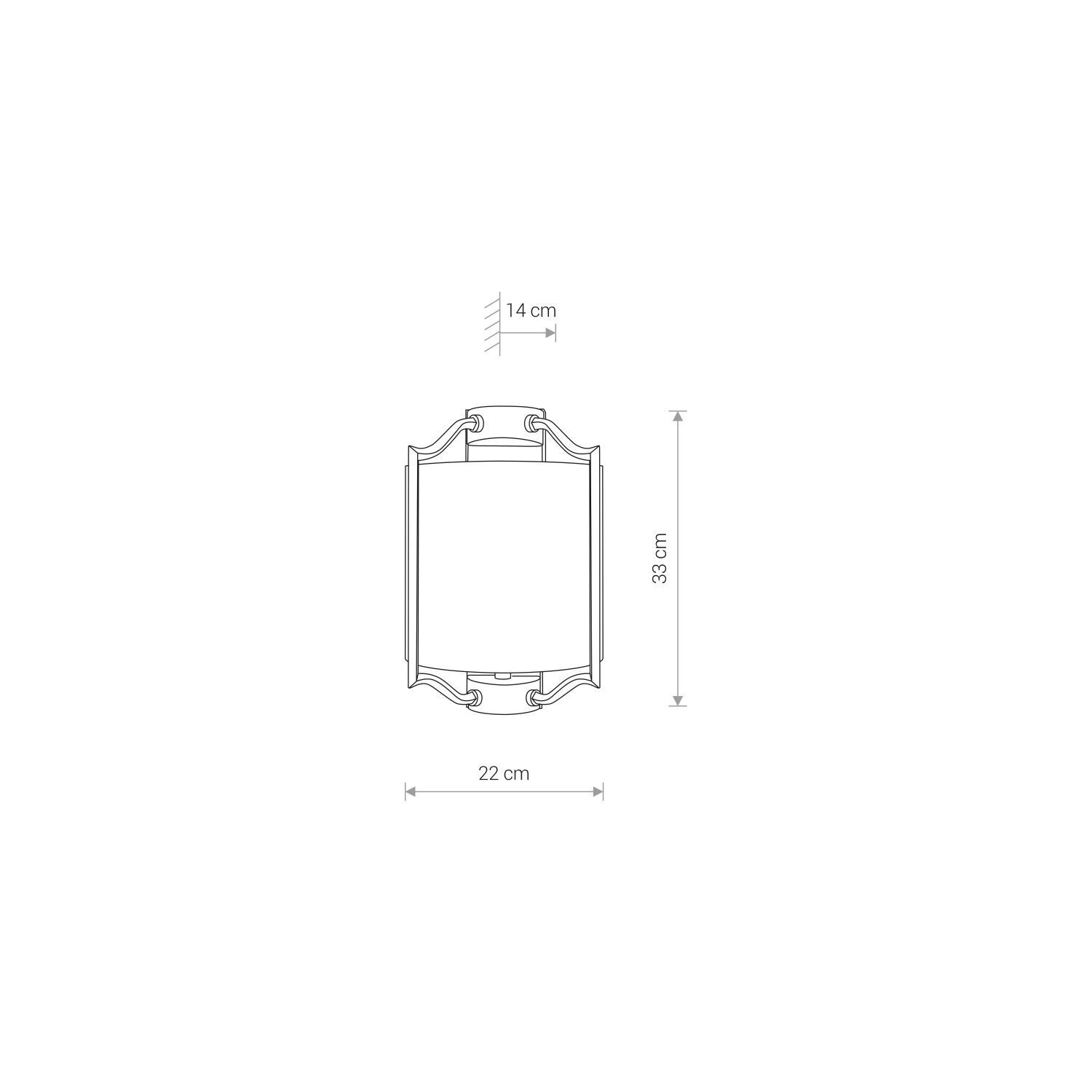 Applique E14 Chrome Blanc Tissu Métal Classique