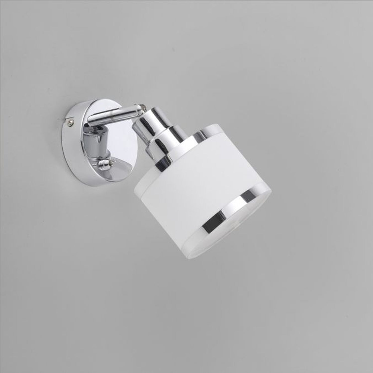 Spot mural flexible chrome métal E14 faible éblouissement