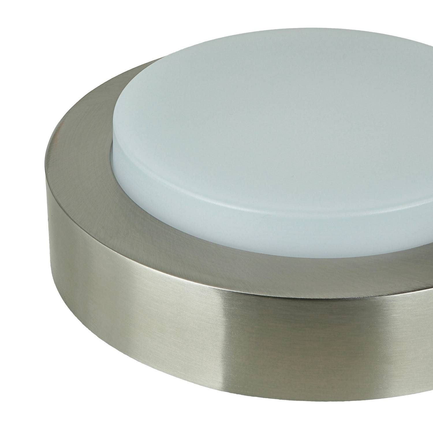 Wandhalter, Magnetseite, Rund, Edelstahl, Silber