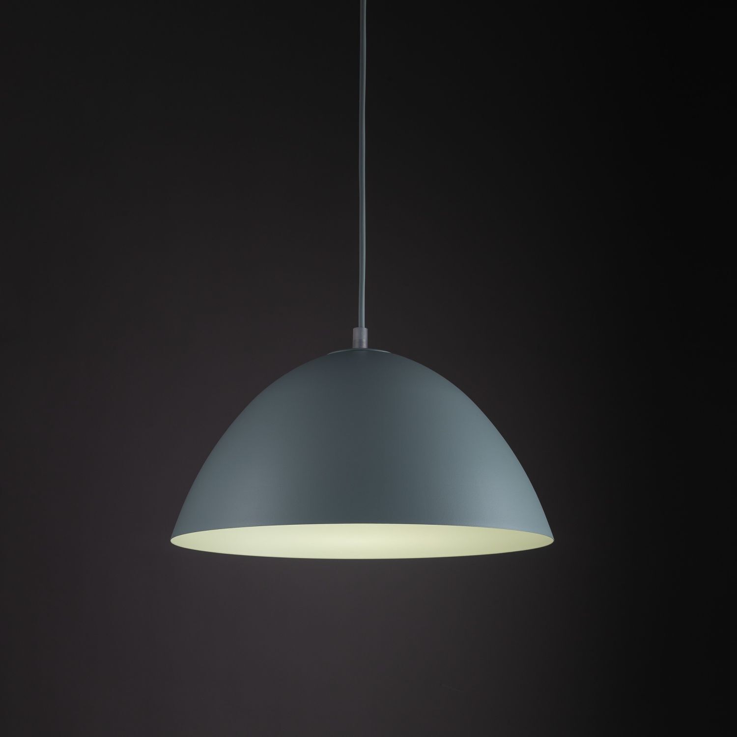Suspension métal E27 ronde Ø 34 cm H : max. 165 cm Menthe Lampe, Leuchte, Lampenschirm