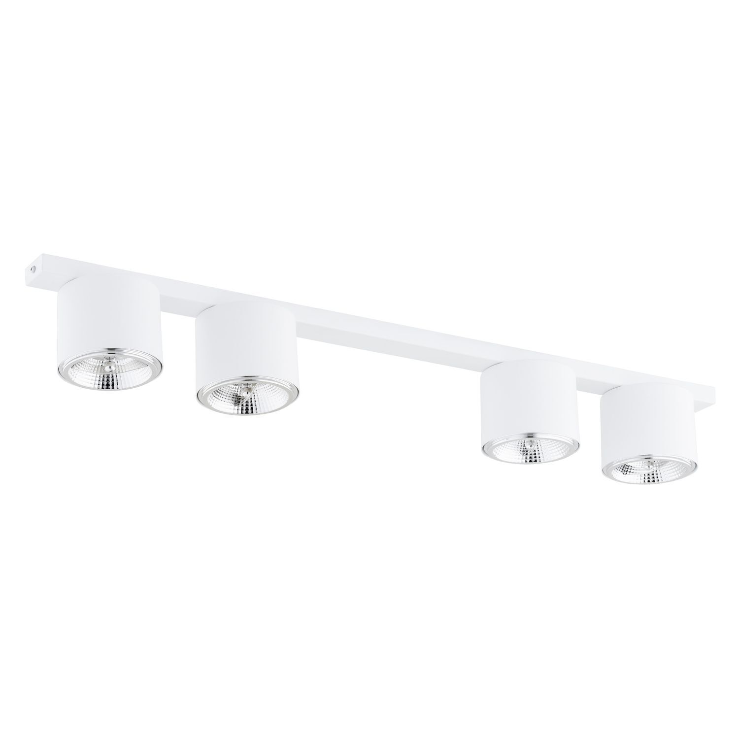 Plafonnier en métal blanc 90 cm de long 4-flamme GU10 AR111 Deckenleuchte, Leuchte, Drinnen, Zimmer, Duscharmatur