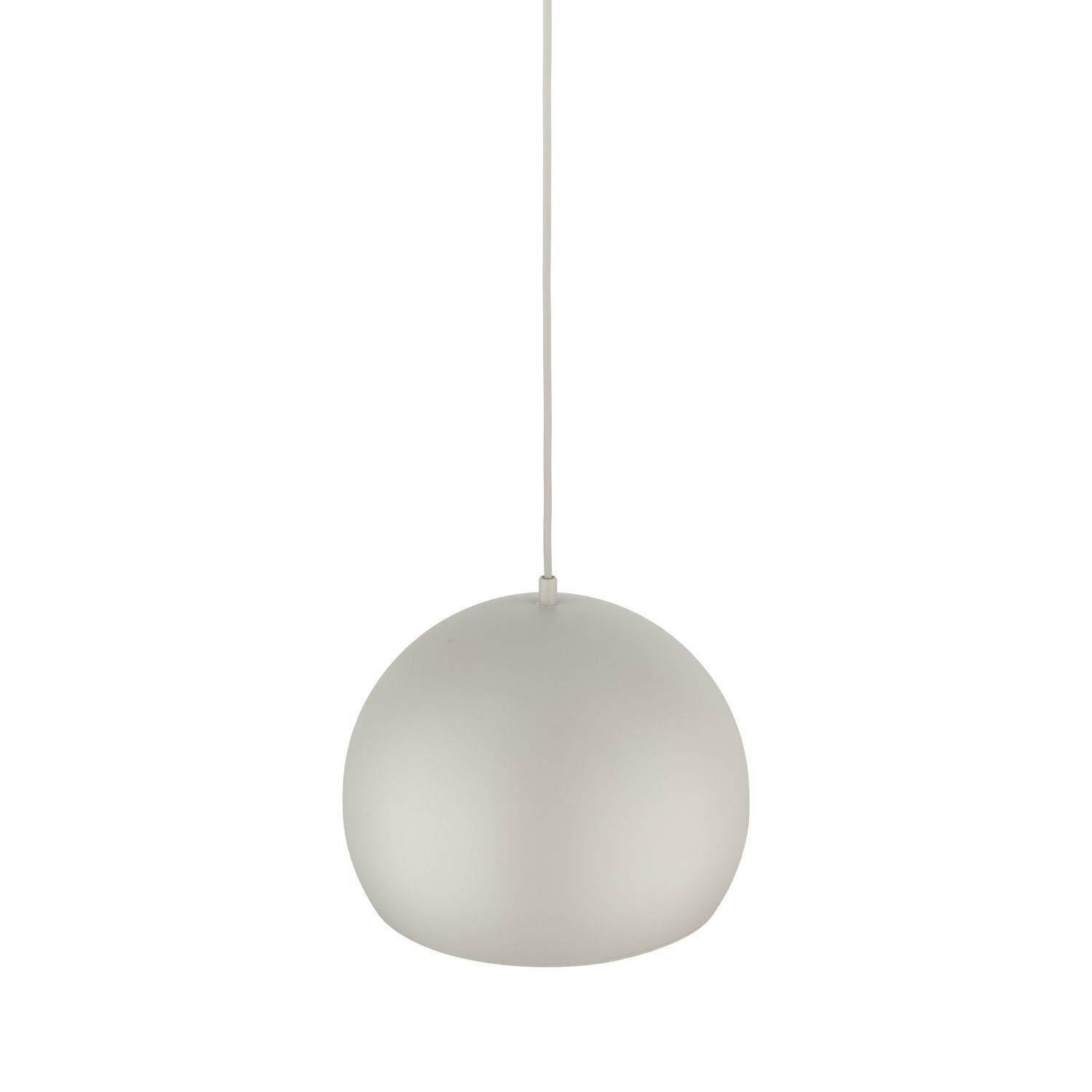 Lampe à suspendre Métal Beige Boule Abat-jour rond Ø 27 cm E27 Lampe