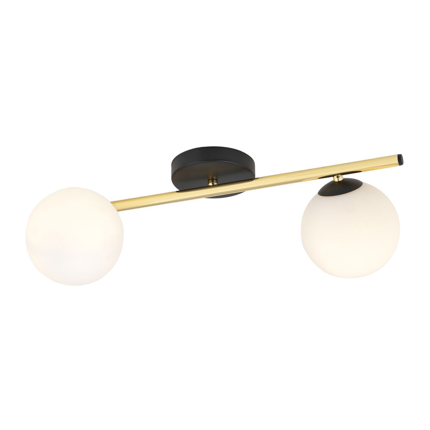 Deckenlampe Schwarz Weiß Gold blendarm 55 cm lang E14 Leuchte, Deckenventilator, Gerät, Elektrisches Gerät, Deckenleuchte