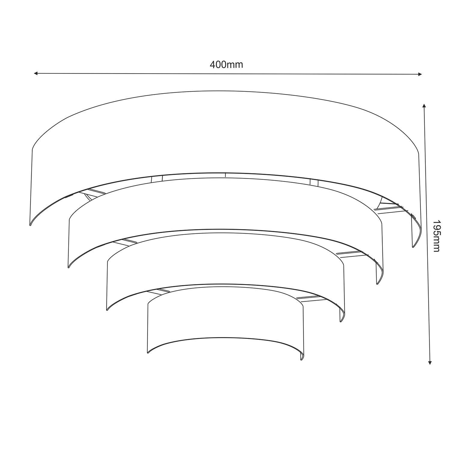 Applique en métal blanc L:40 cm E27 2-flmg indirect Applique en métal blanc L:40 cm E27 2-flmg indirect