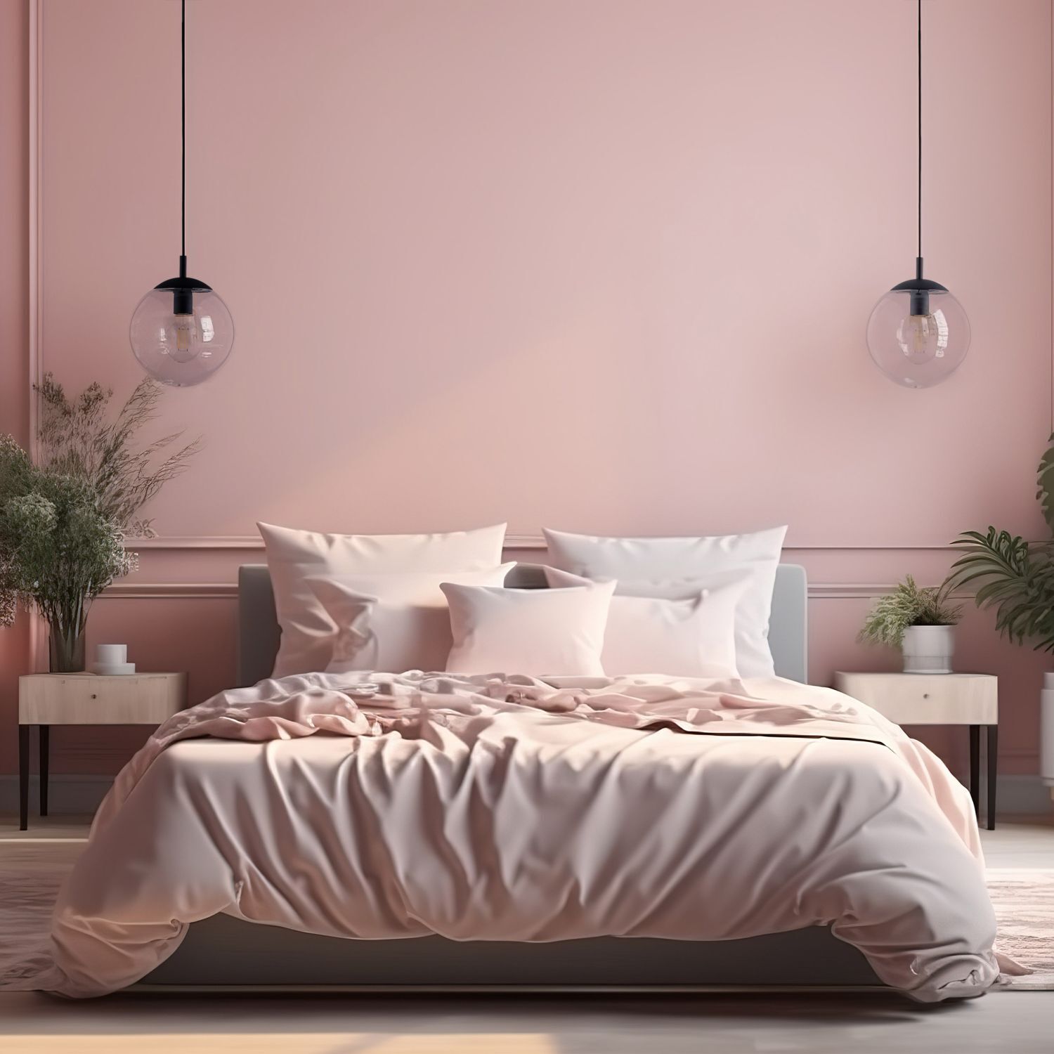 Pendelleuchte Glas Ø 25 cm Kugel H: max. 165 cm E27 Drinnen, Innenarchitektur, Mobiliar, Bett, Dekoration für Zuhause