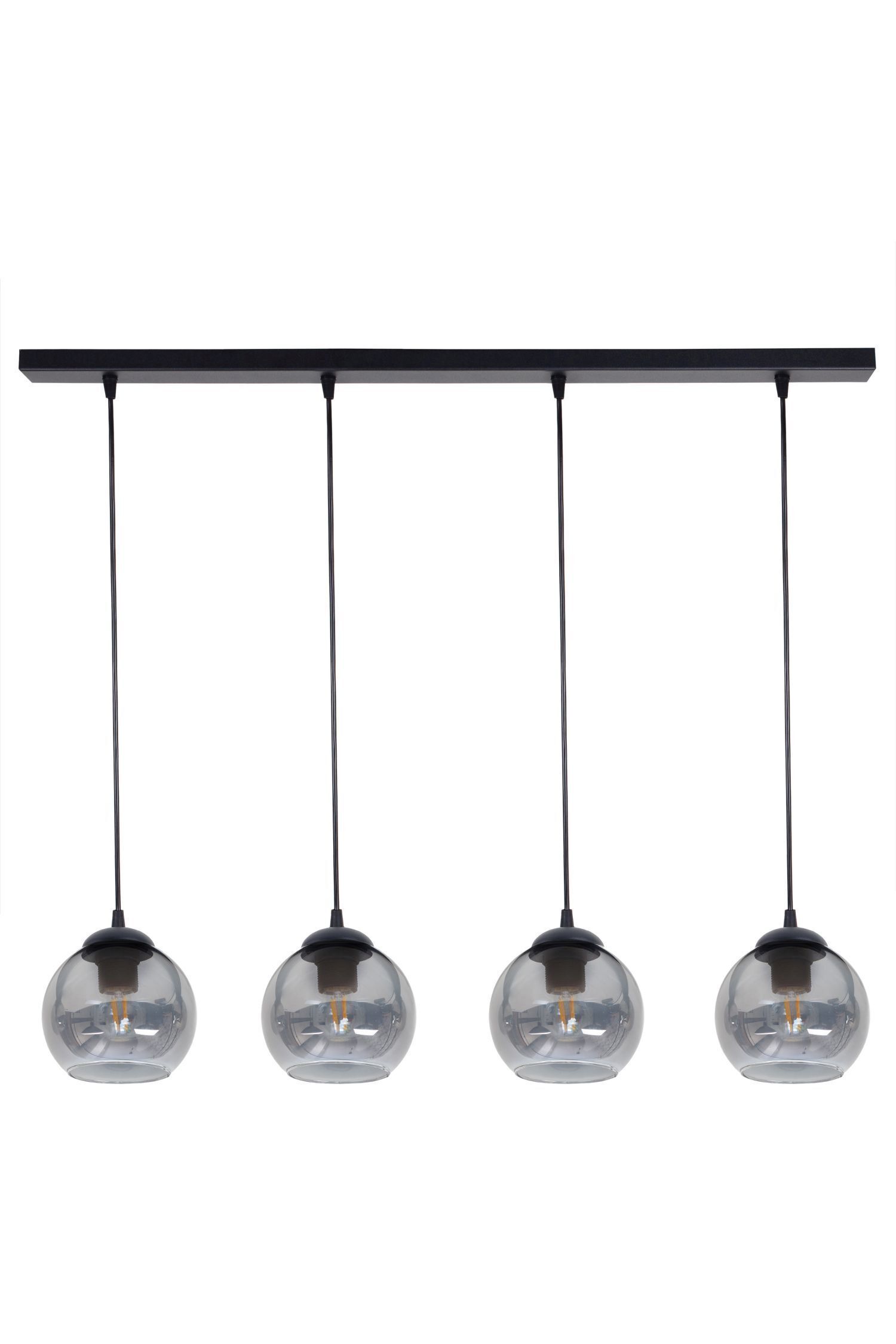 hängelampe, spinnenlampe, glaskugel, mehrfachpendel, e27-fassung