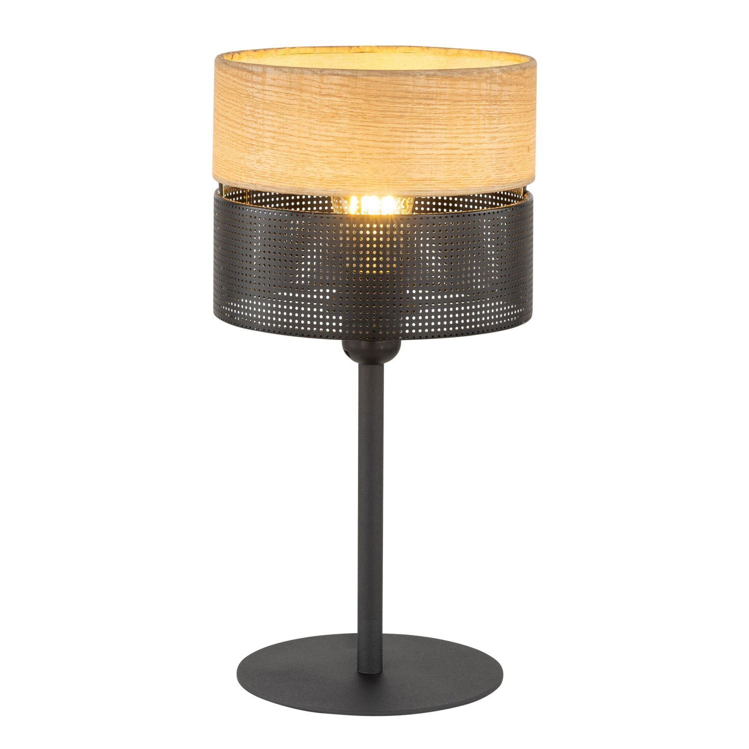 Lampe de table Noir Naturel E27 40 cm Moderne CANTU