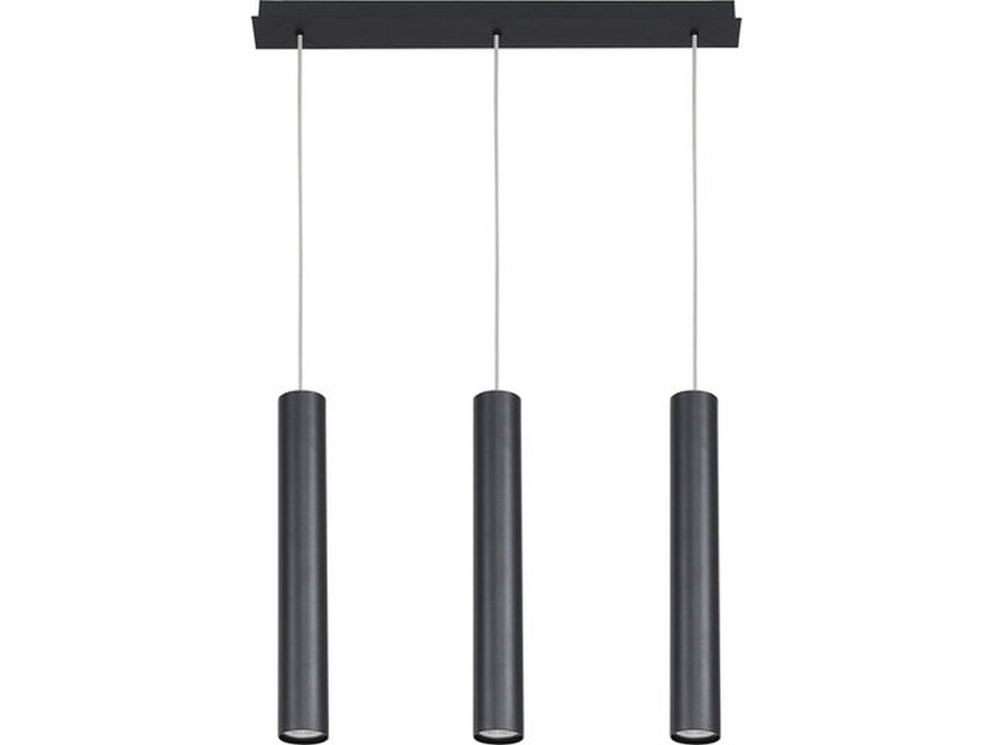 Suspension anthracite 3 flammes