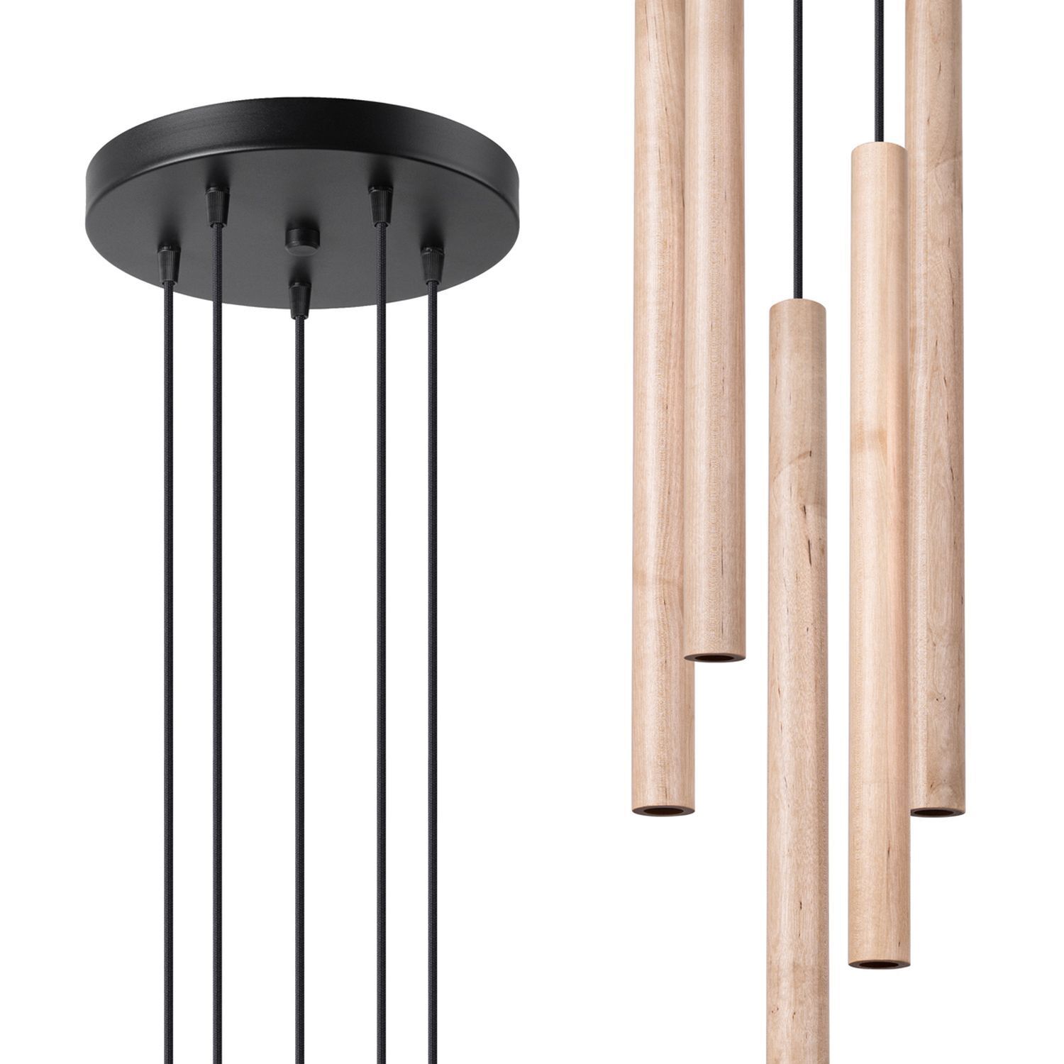 hängelampe, pendel, holz, dunkle kabel, mehrfachedratt