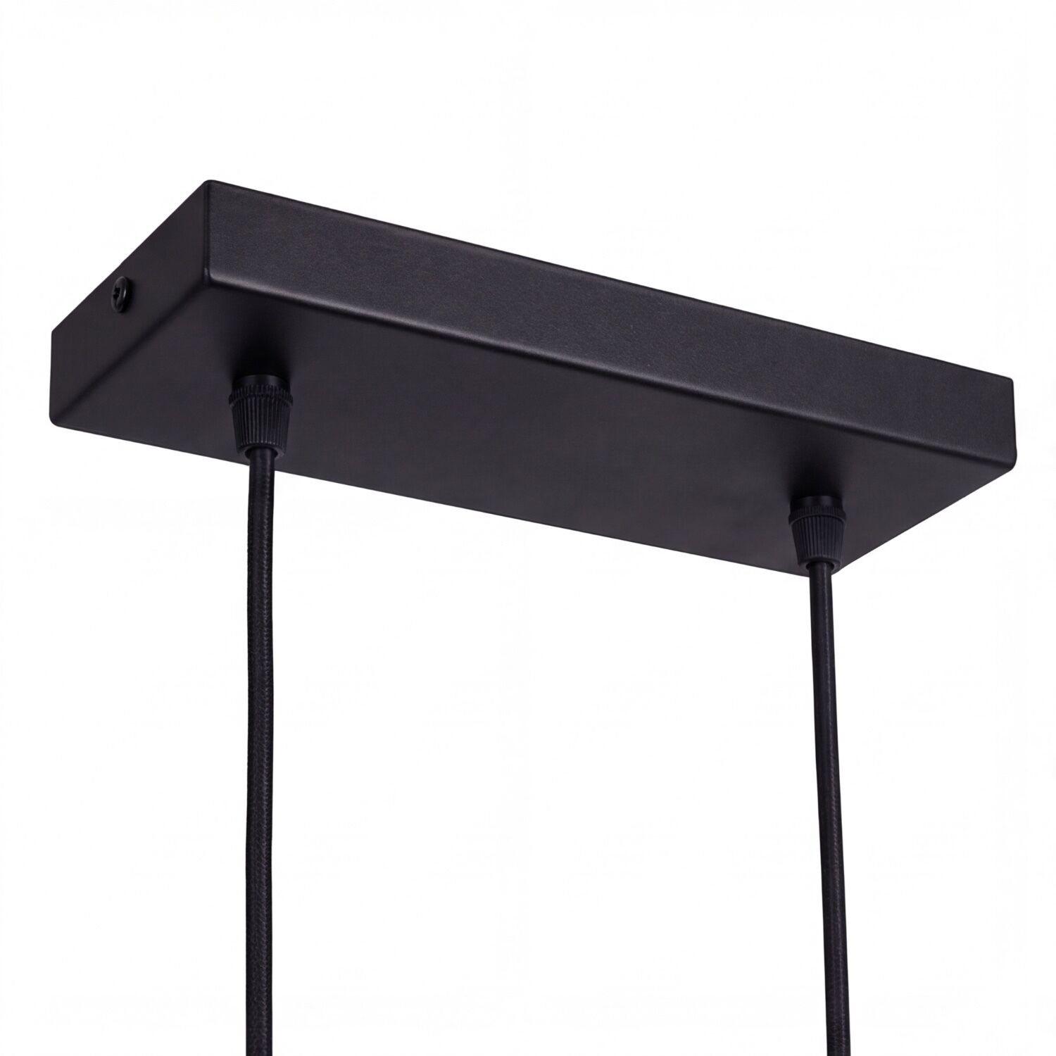 hängelampe, schwarz, metall, zwei kabel, linearer schatten