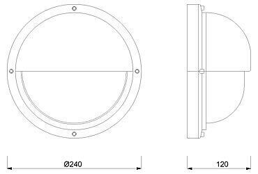 Glanzvolle Schiffslampe Messing IP54 rostfrei edel Diagramm, Handlung