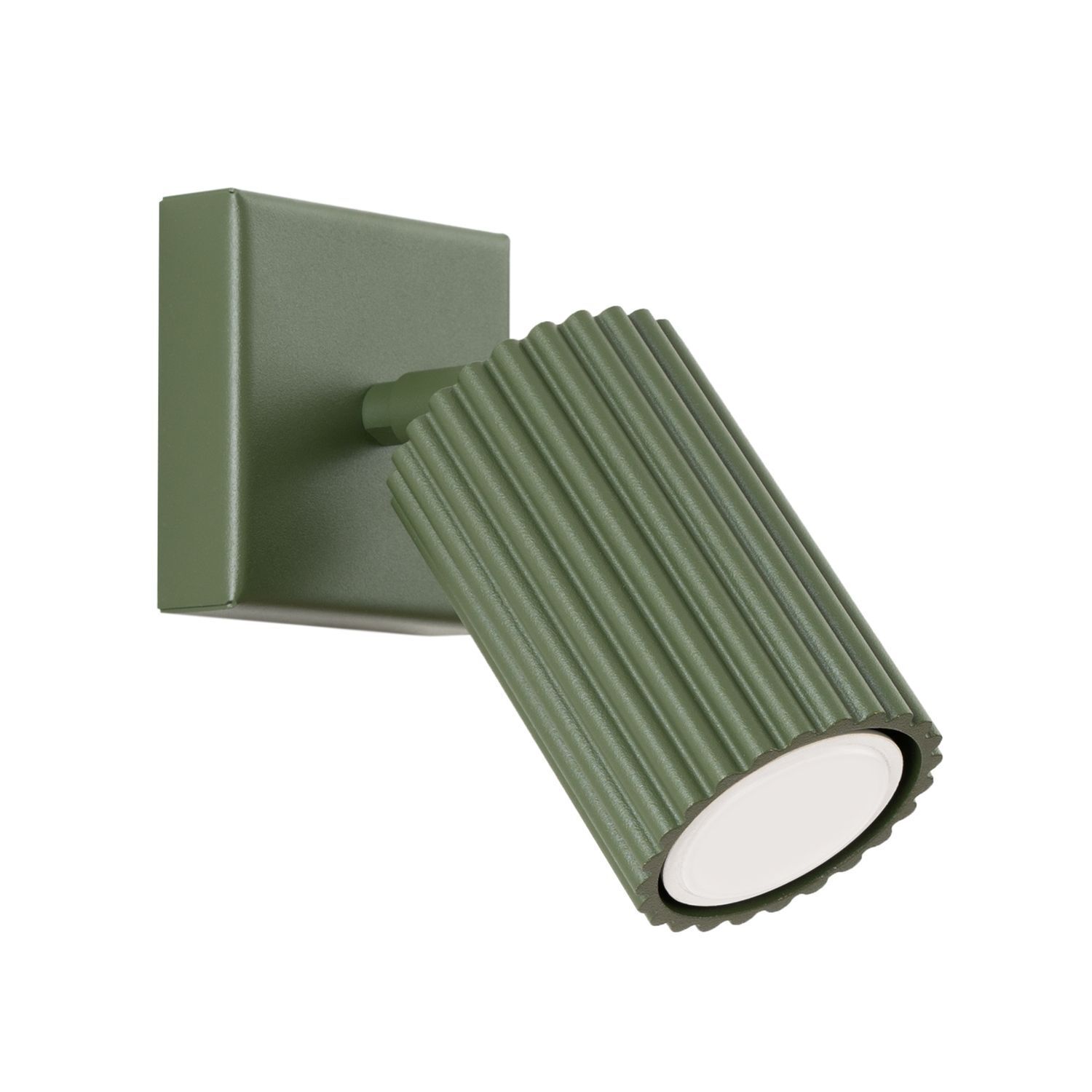 Applique murale petite L : 8 cm Vert orientable Aluminium GU10
