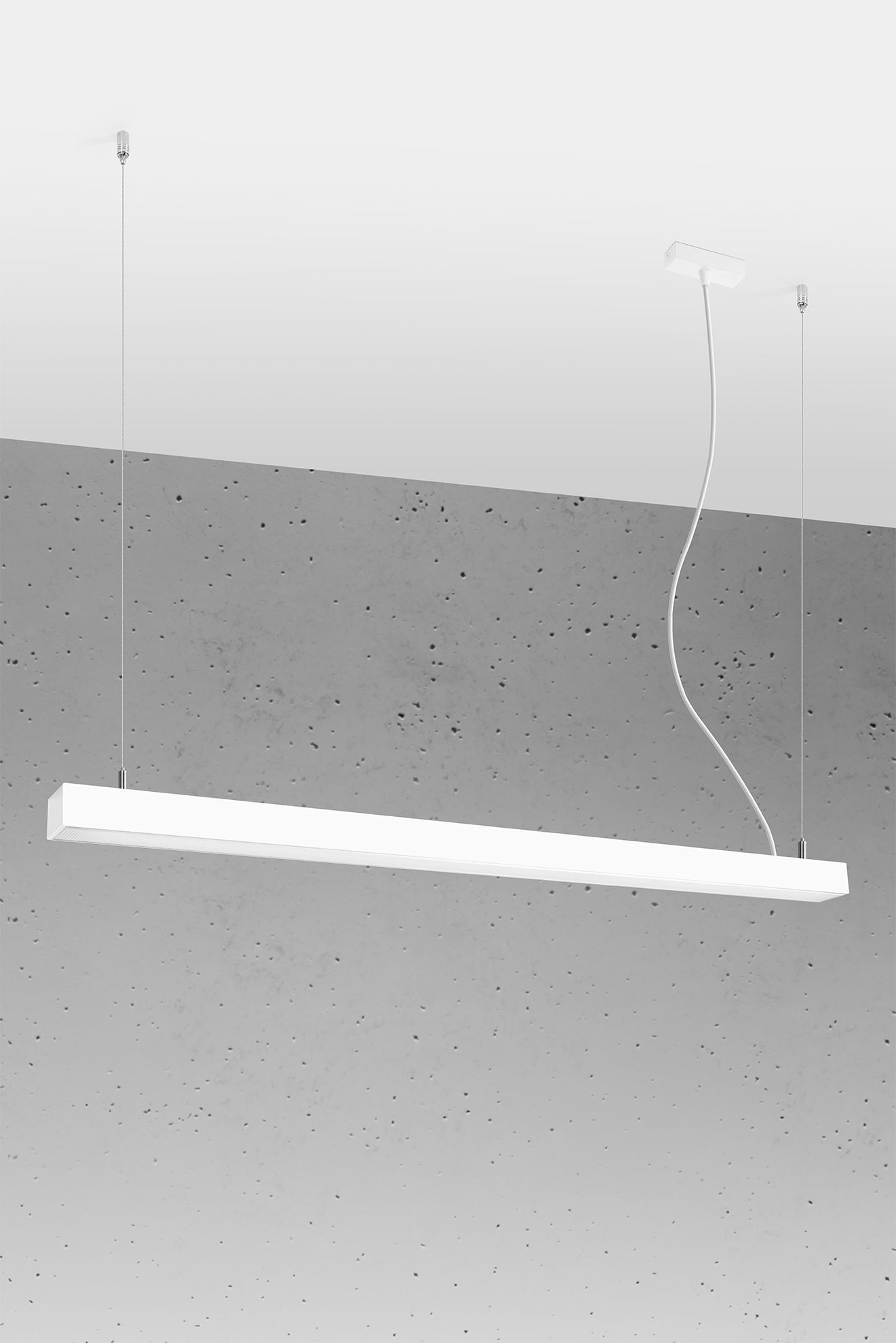 LED Hängelampe Metall 118 breit Weiß 4000 K 3640 lm hell