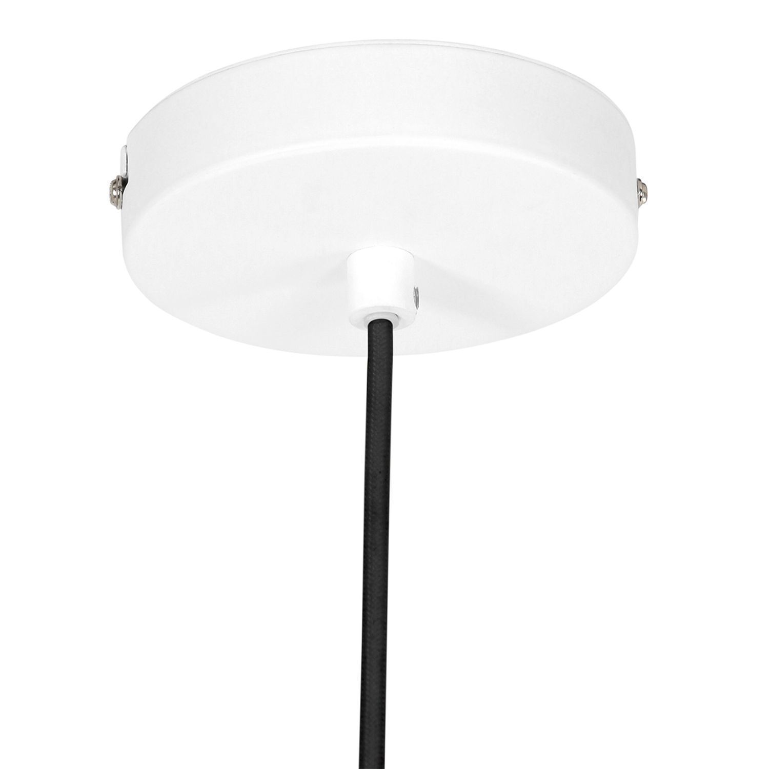 Lampe à suspendre blanche en métal Ø50 cm rond E27 Design moderne