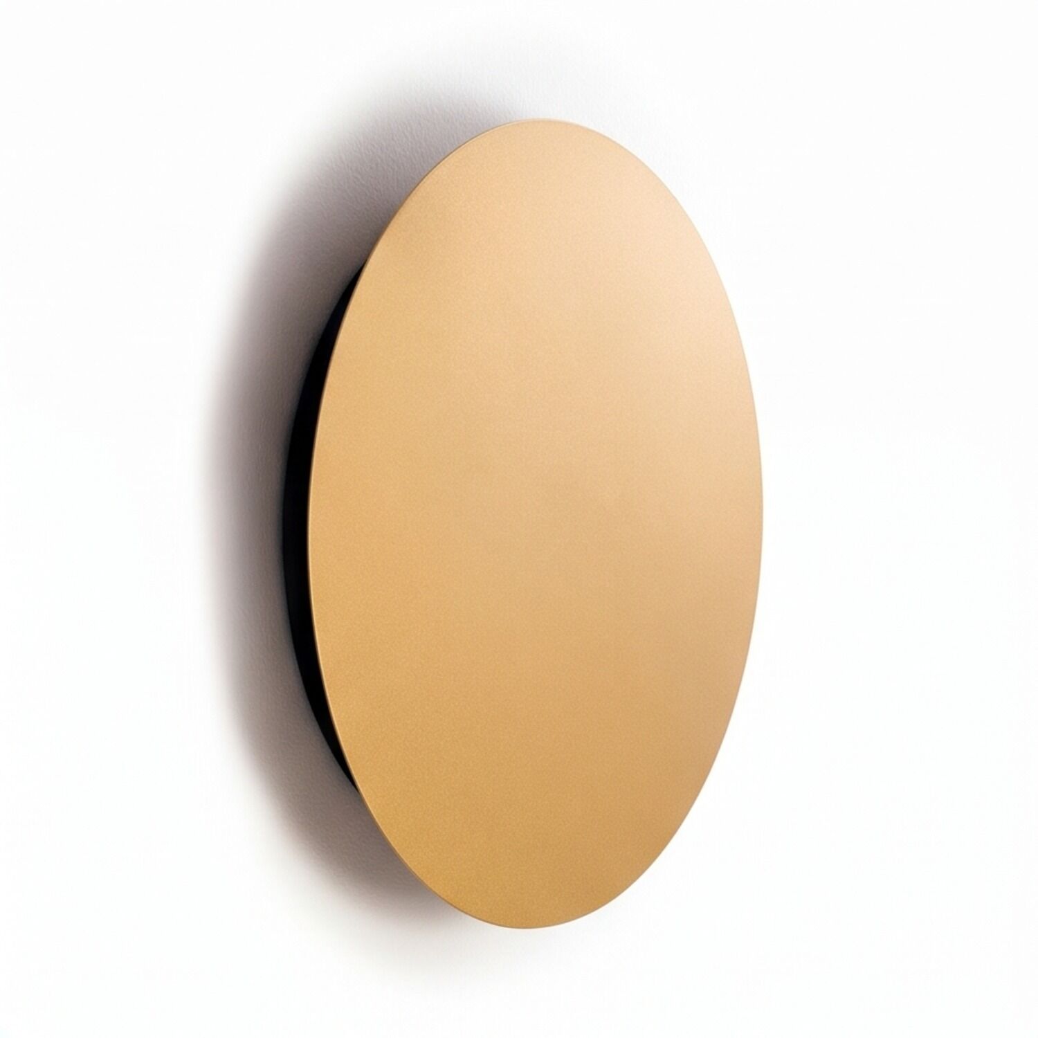LED Wandleuchte Gold matt Ø 25 cm in 3000 K rund Metall
