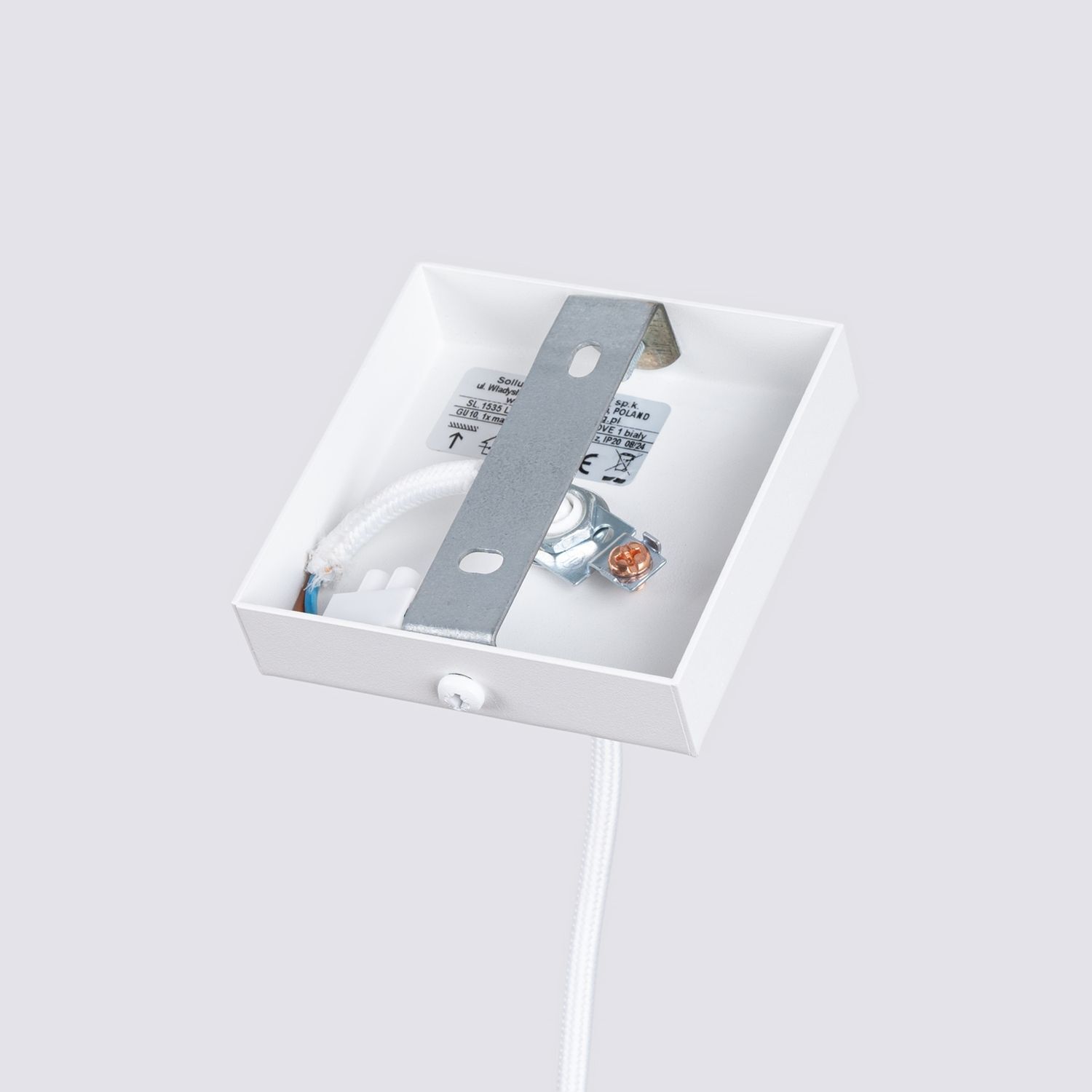 Suspension Blanc GU10 étroit Ø 8 cm en aluminium Moderne