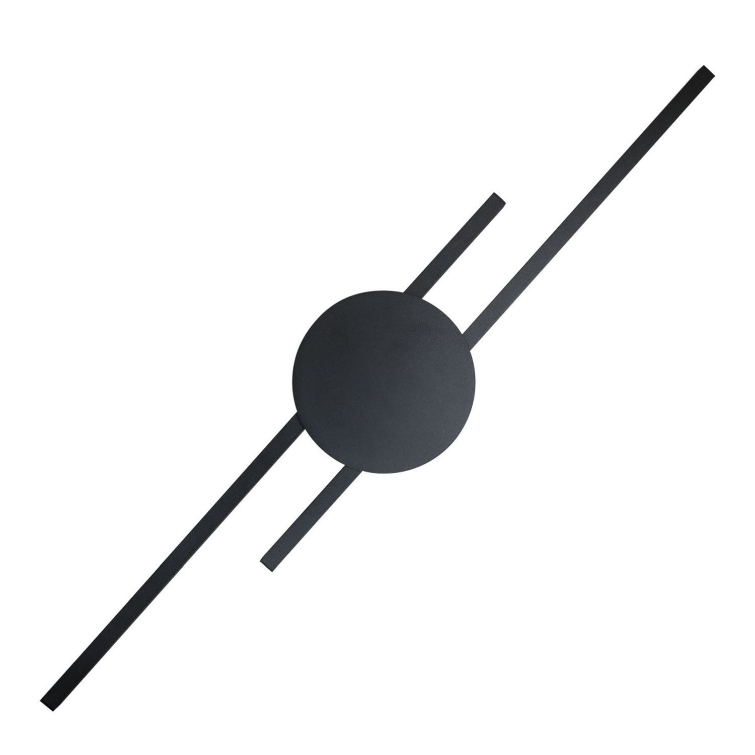 Applique indirecte LED Noir 3000 K Métal 86 cm de long