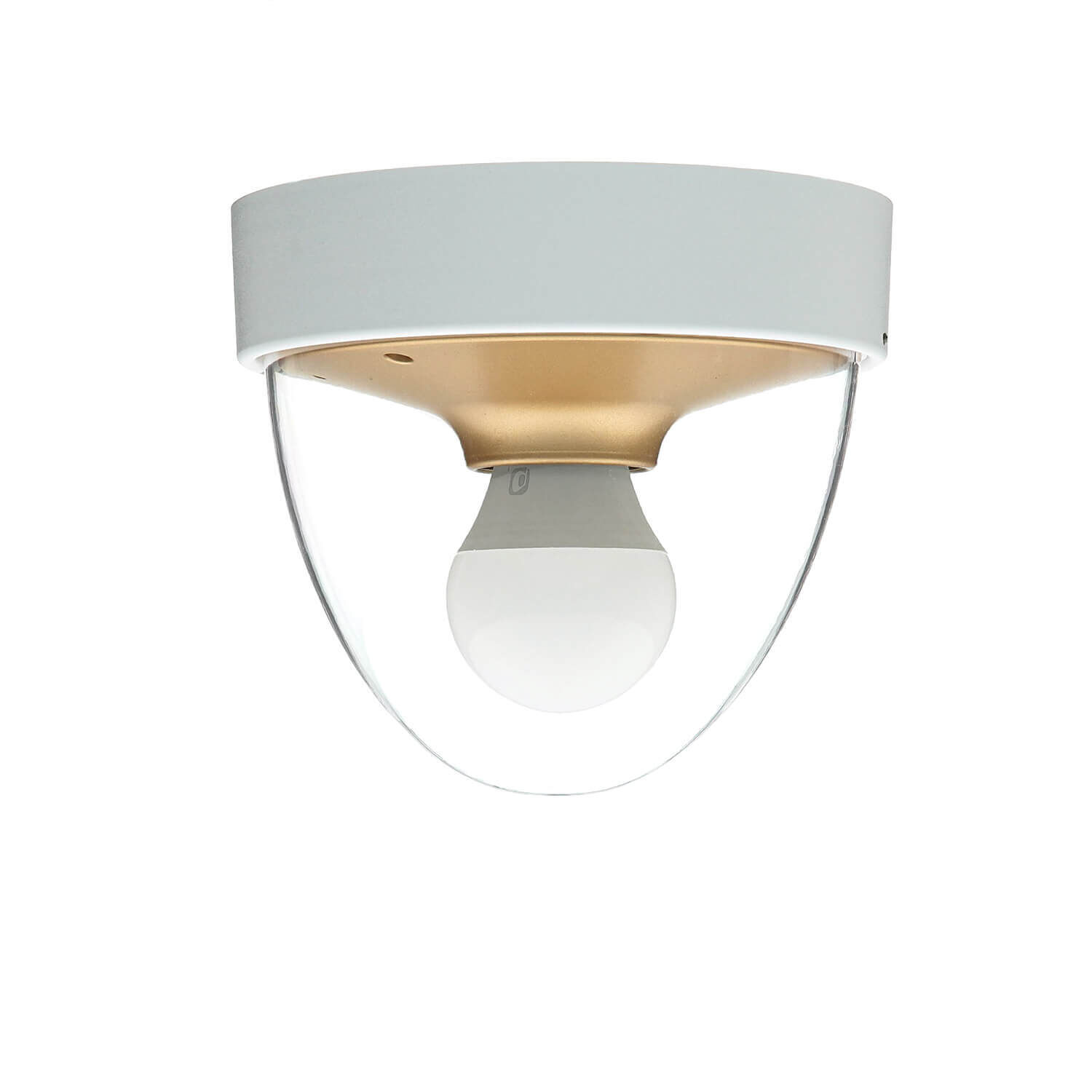 Runde Deckenleuchte Weiß Gold klein Ø18cm IP44 Modern Deckenleuchte, Leuchte