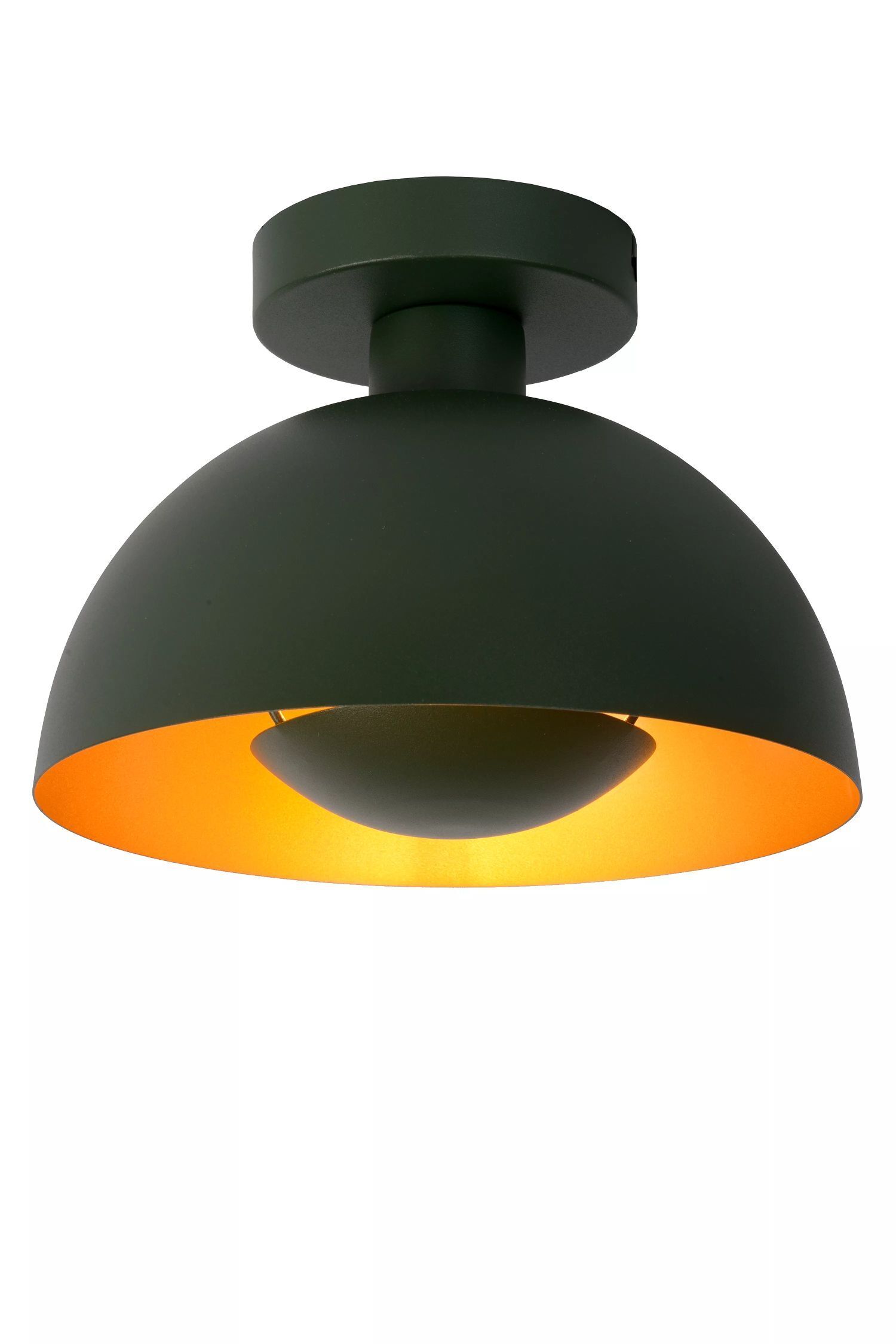 Deckenleuchte Industrial Metall Grün Ø25 cm rund E27