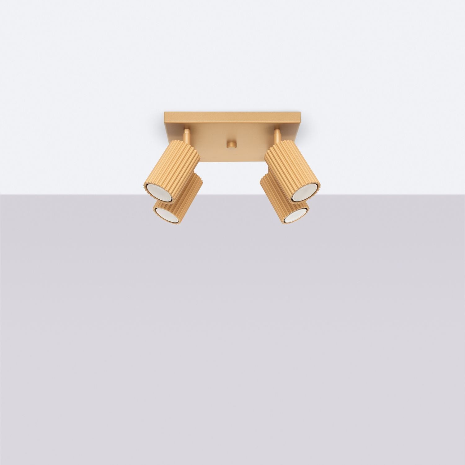 Deckenspot Aluminium GU10 Gold B:25 cm verstellbar