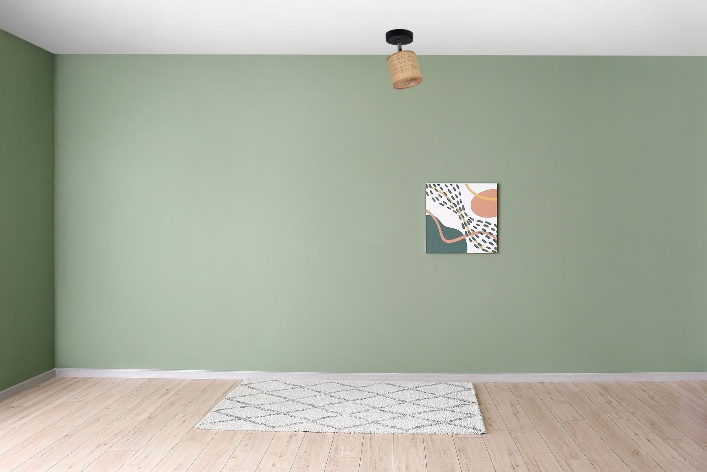 Flexibler Deckenstrahler Stoff blendarm Braun wohnlich grüne Wand, Inneneinrichtung, Teppich, Wandkunst, Lampengehäuse