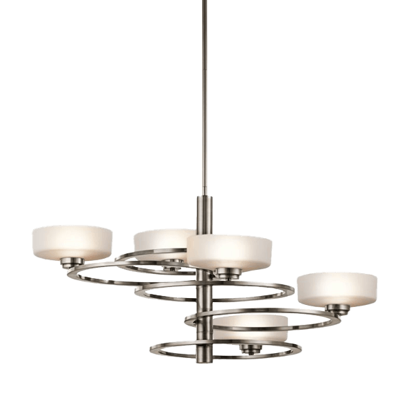 Moderne Designerleuchten Hängeleuchte, Metall, LED-Lampen, Ringsystem, Wohnzimmerlampe