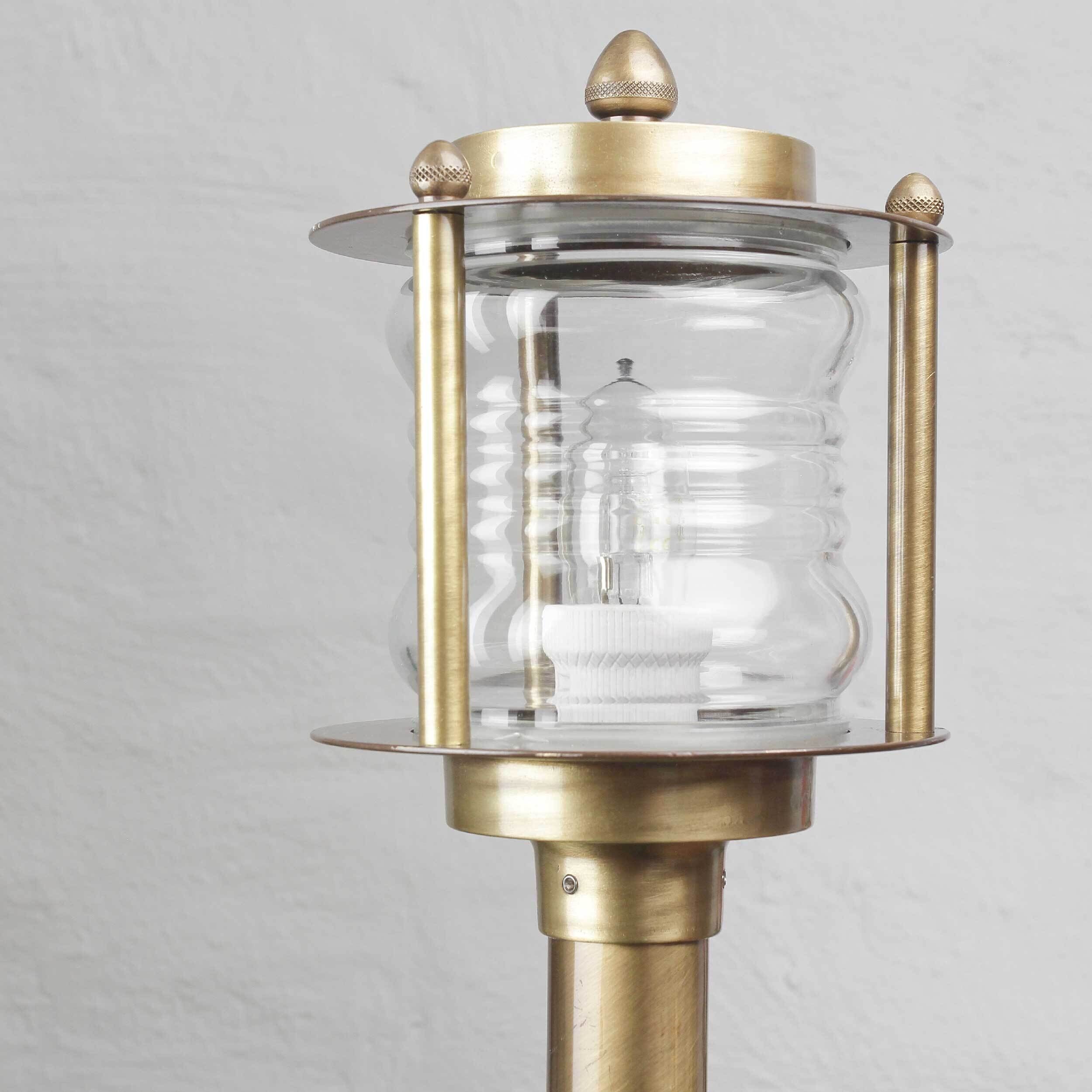Lampe d'extérieur Lampadaire en laiton véritable antique MYKO