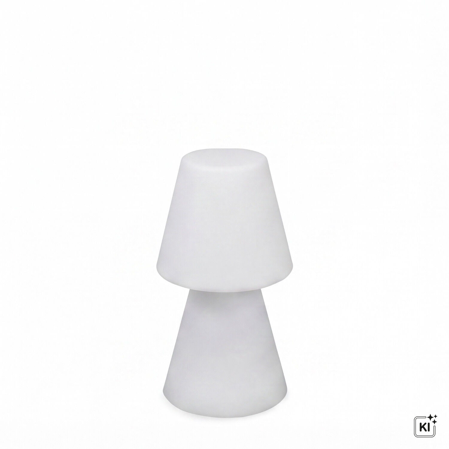 lampe, Tischlampe, weiß, Kegel, Doppelschirm