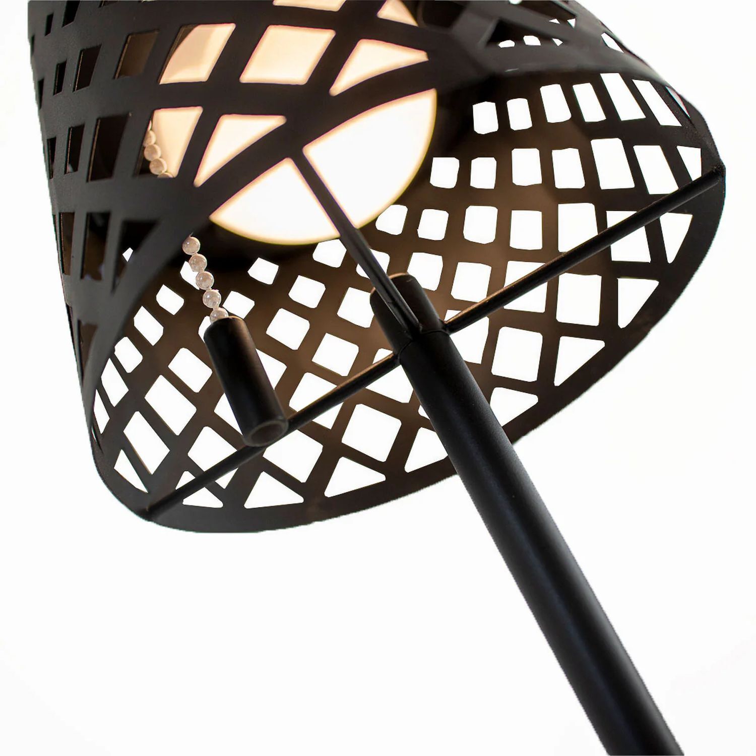 LED Tischlampe Solar Touch Dimmer kabellos tragbar 30 cm Lampe, Lampenschirm, Mace Club, Waffe