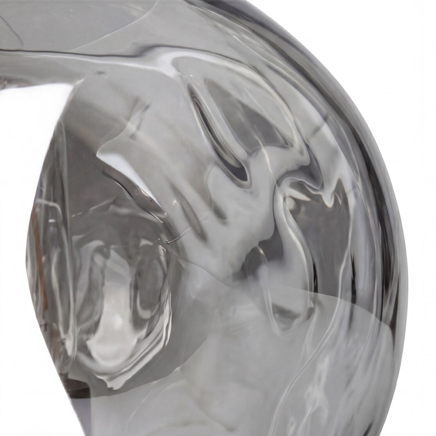 Glasflasche, Transparente Flasche, Schwarztransparente Oberfläche, Schutzfolie?, Materialunbekannt